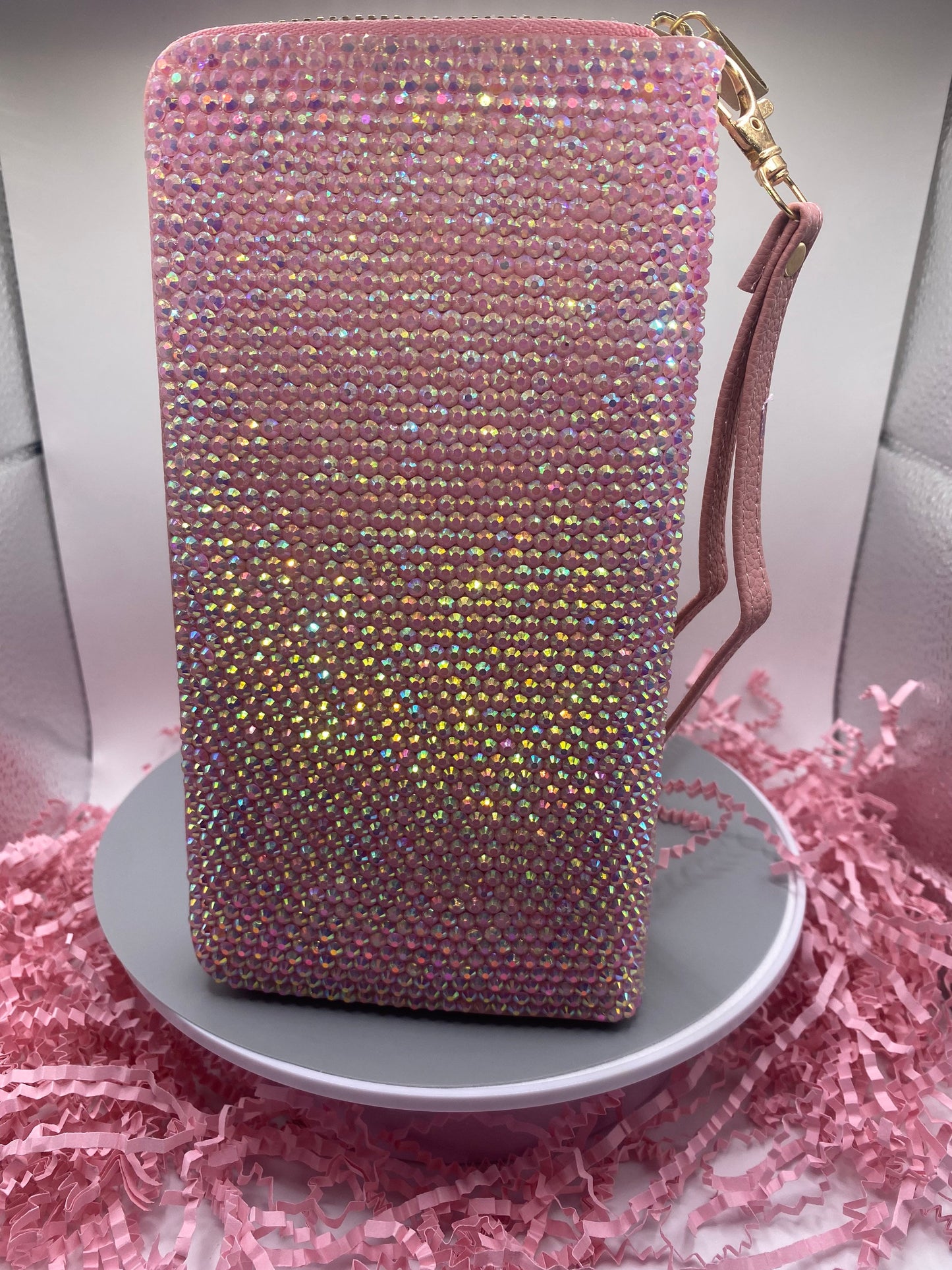 Kitty | bling| crystals | gifts for her| Kuromi | long wallet | kawaii | Pink diamonds | encrusted| Sanriod | pastel | clutch