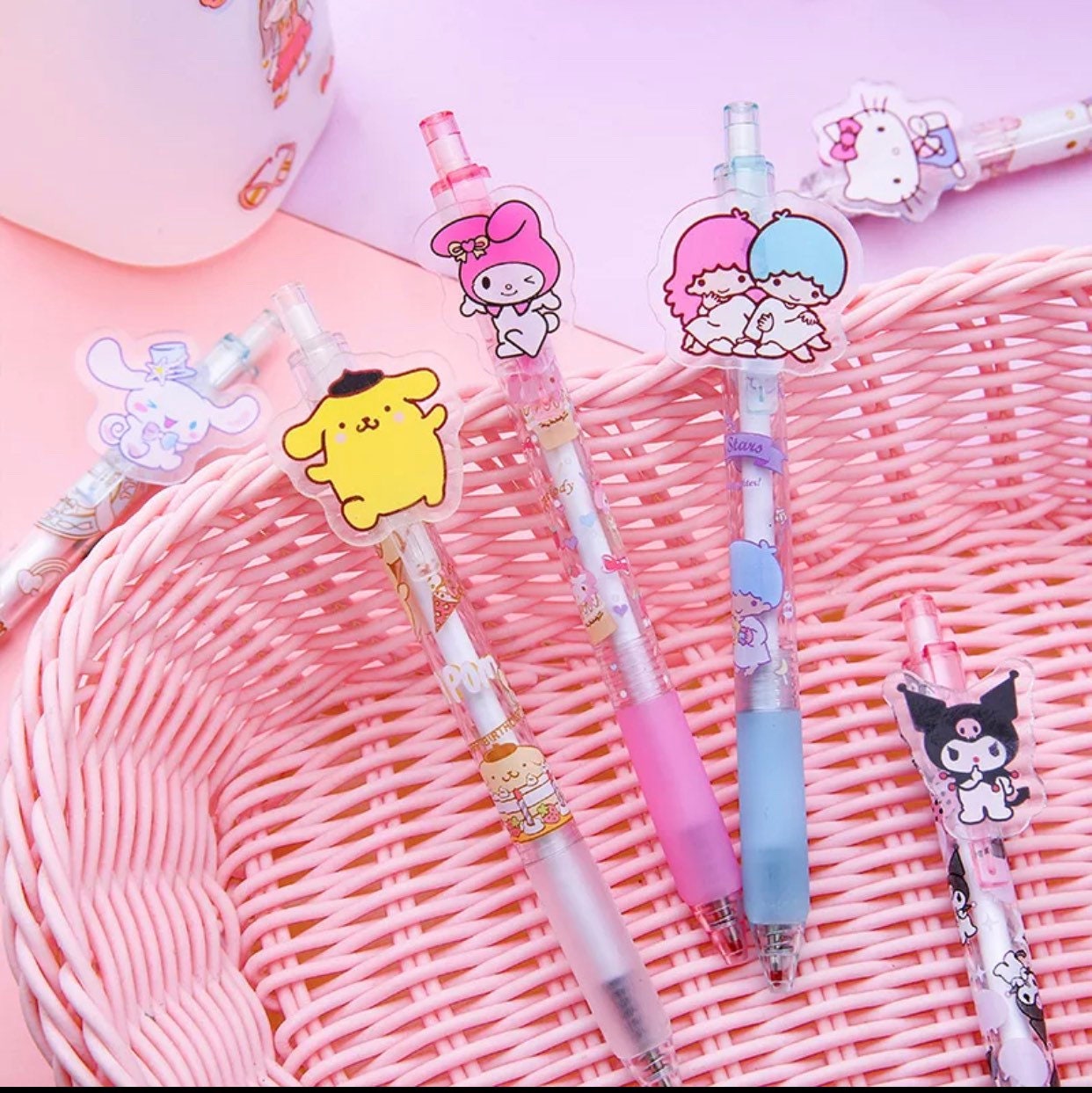 6pcs Sanriod Gel Pen Set