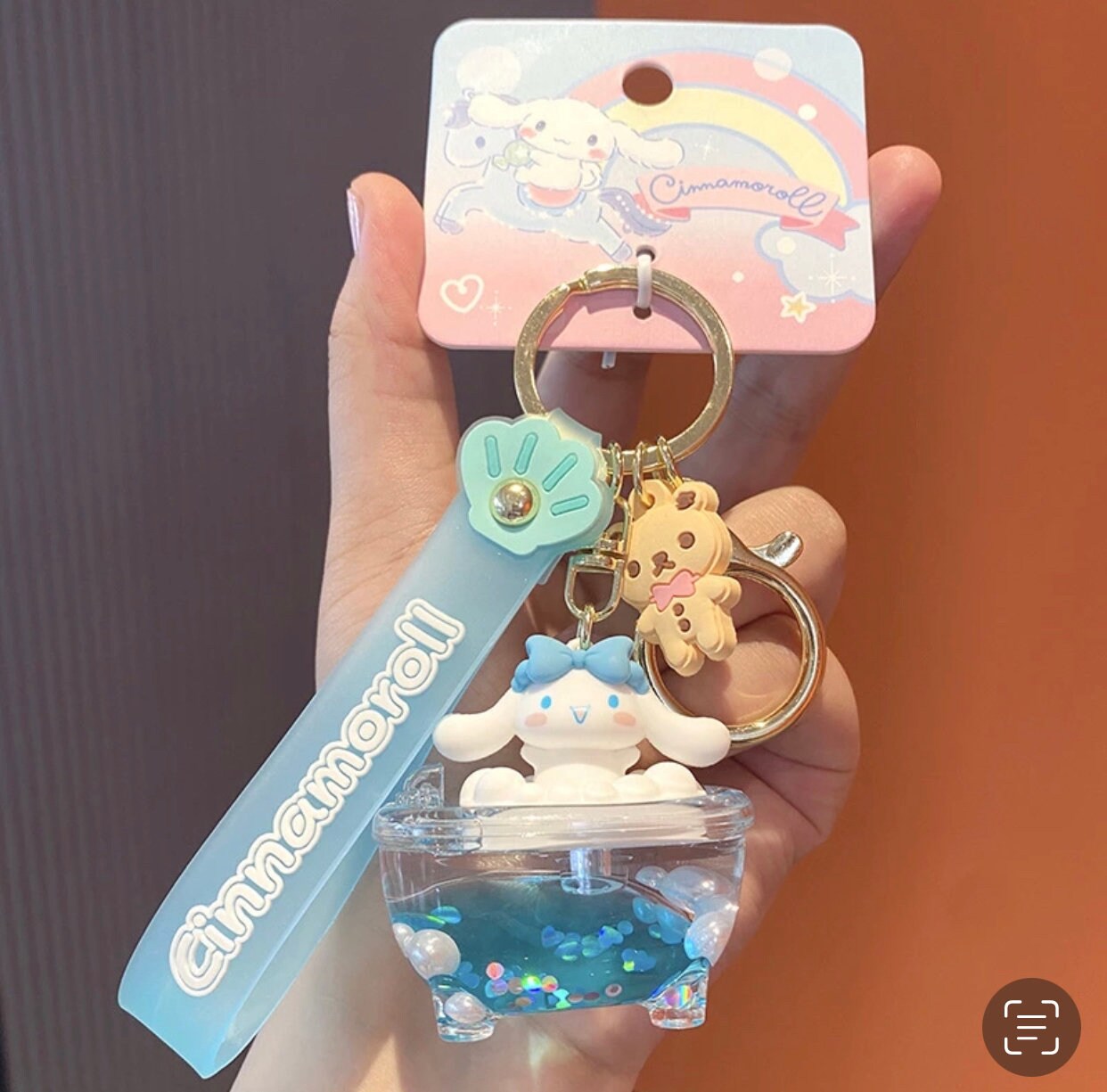 Kawaii | liquid keychain| Bubble Bath Collectible Keychains (Varying Styles)