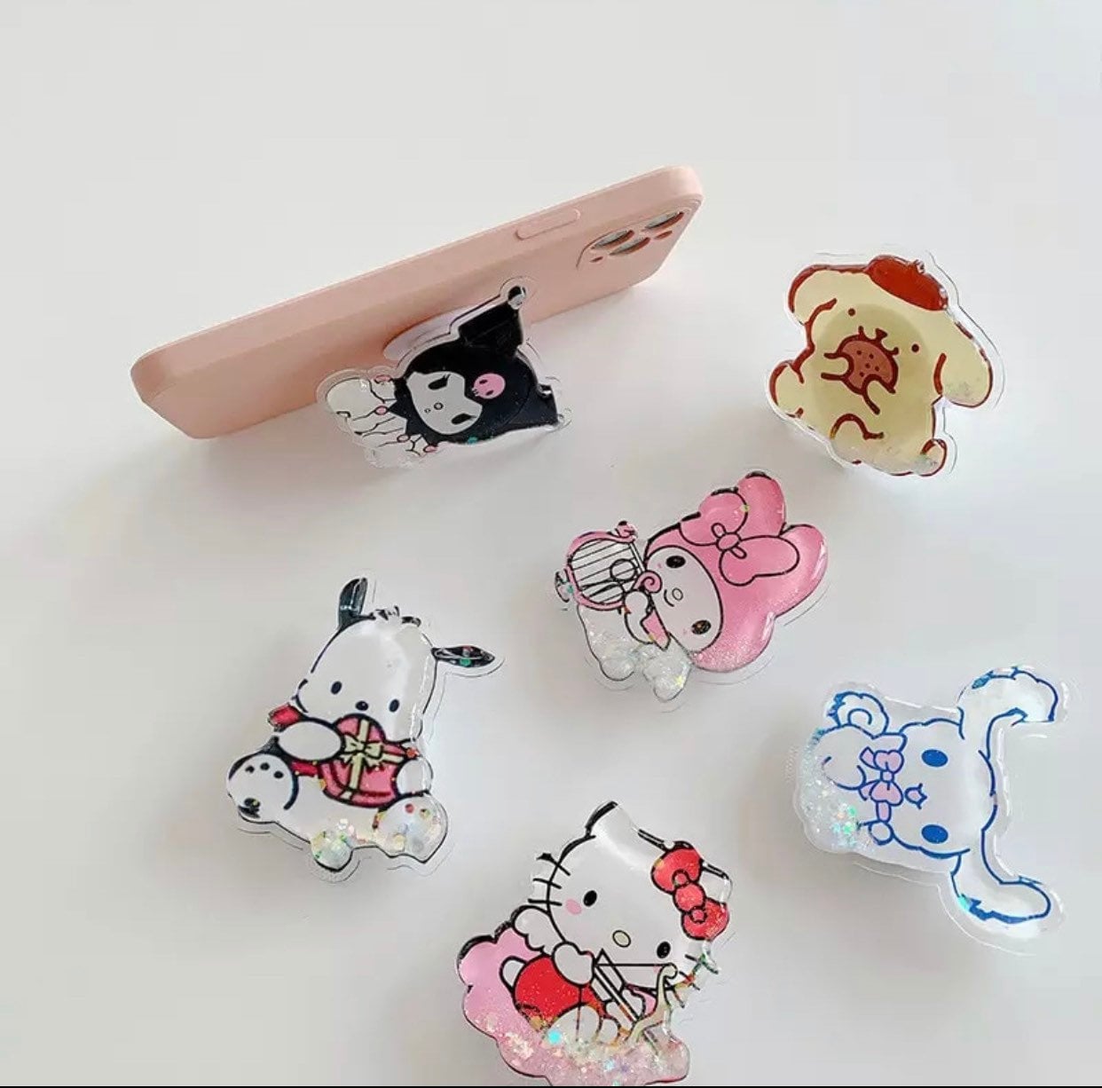 Kawaii quicksand Phone grip stands