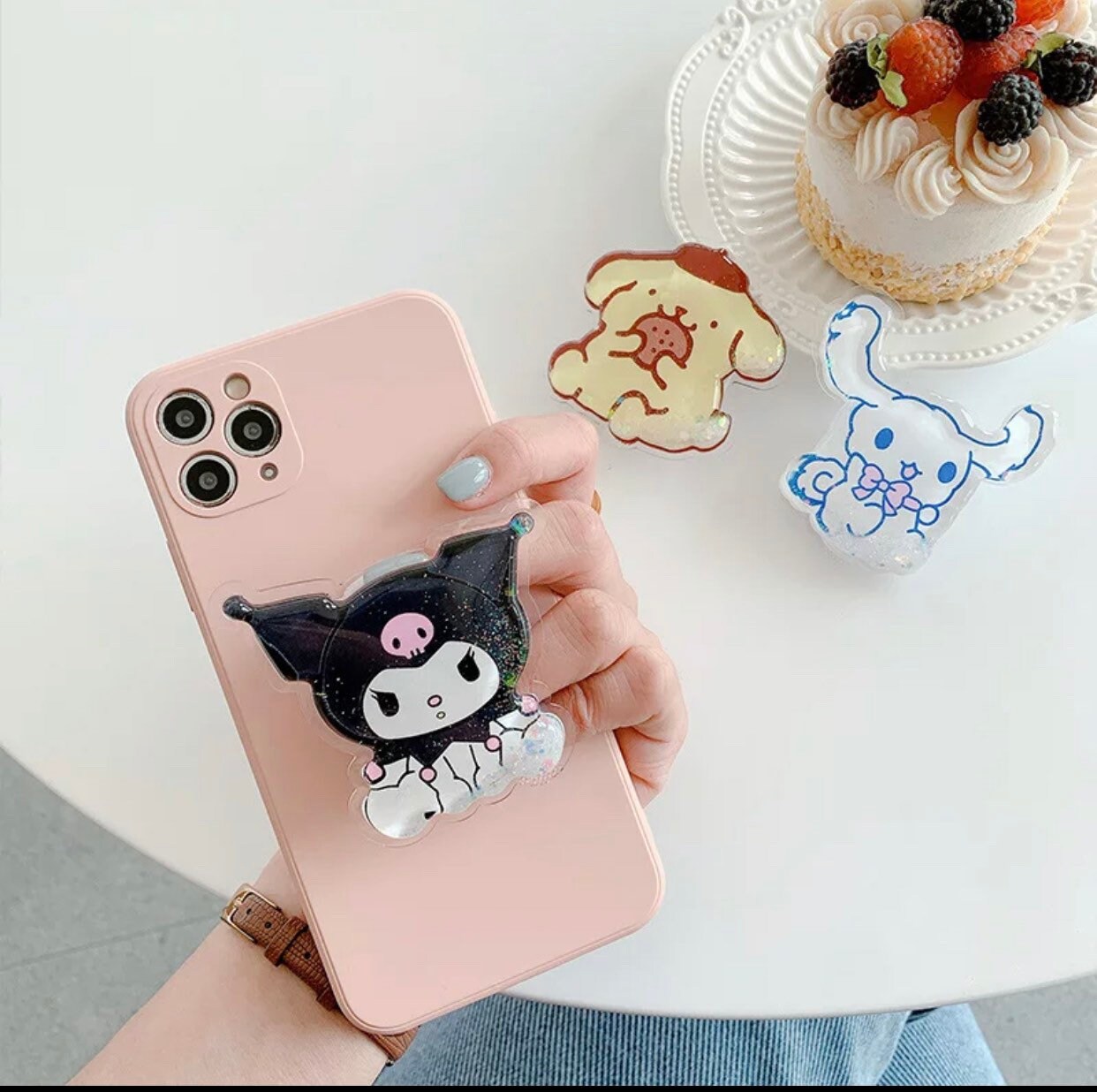 Kawaii quicksand Phone grip stands