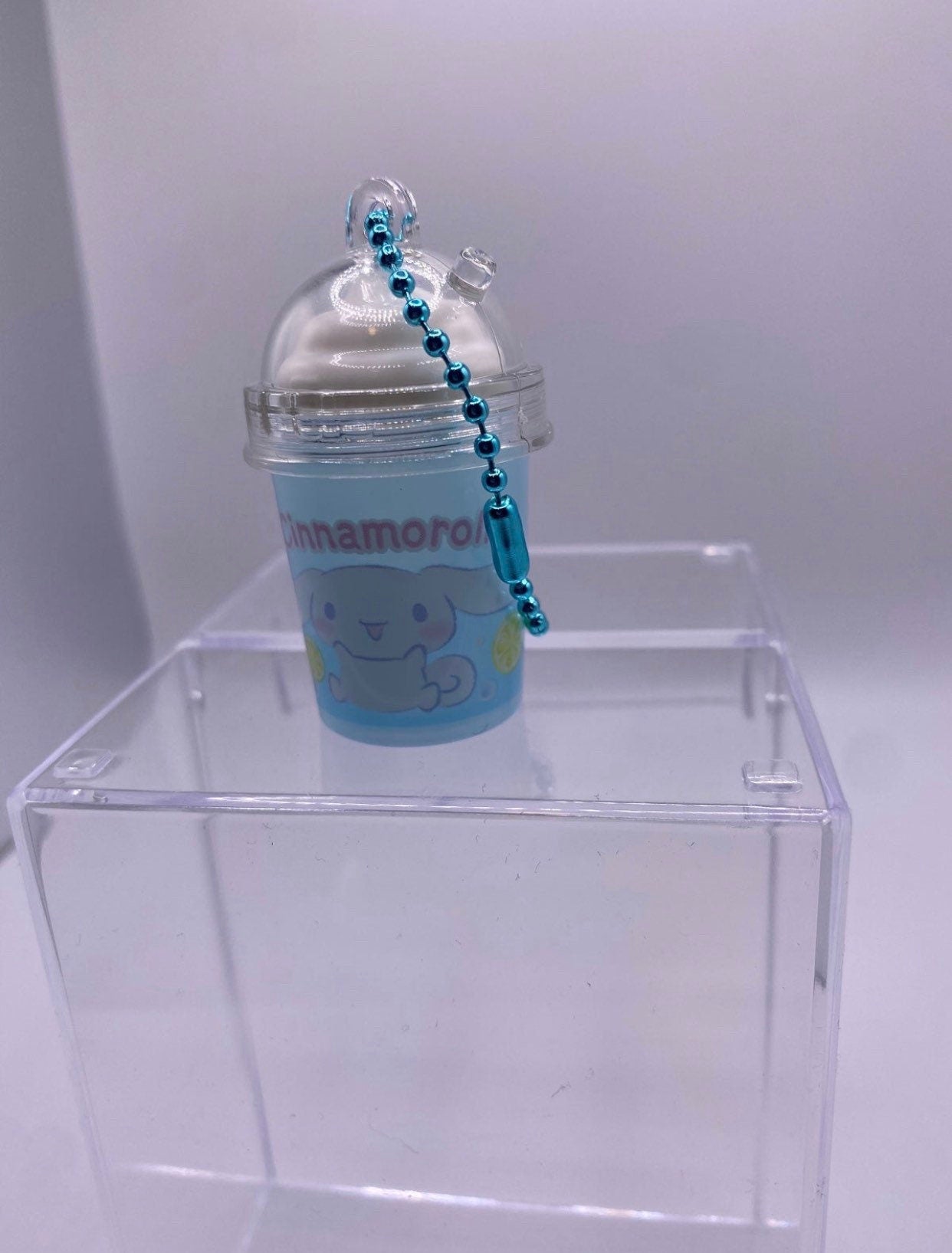 Cinnmoroll Frappuccino key chain
