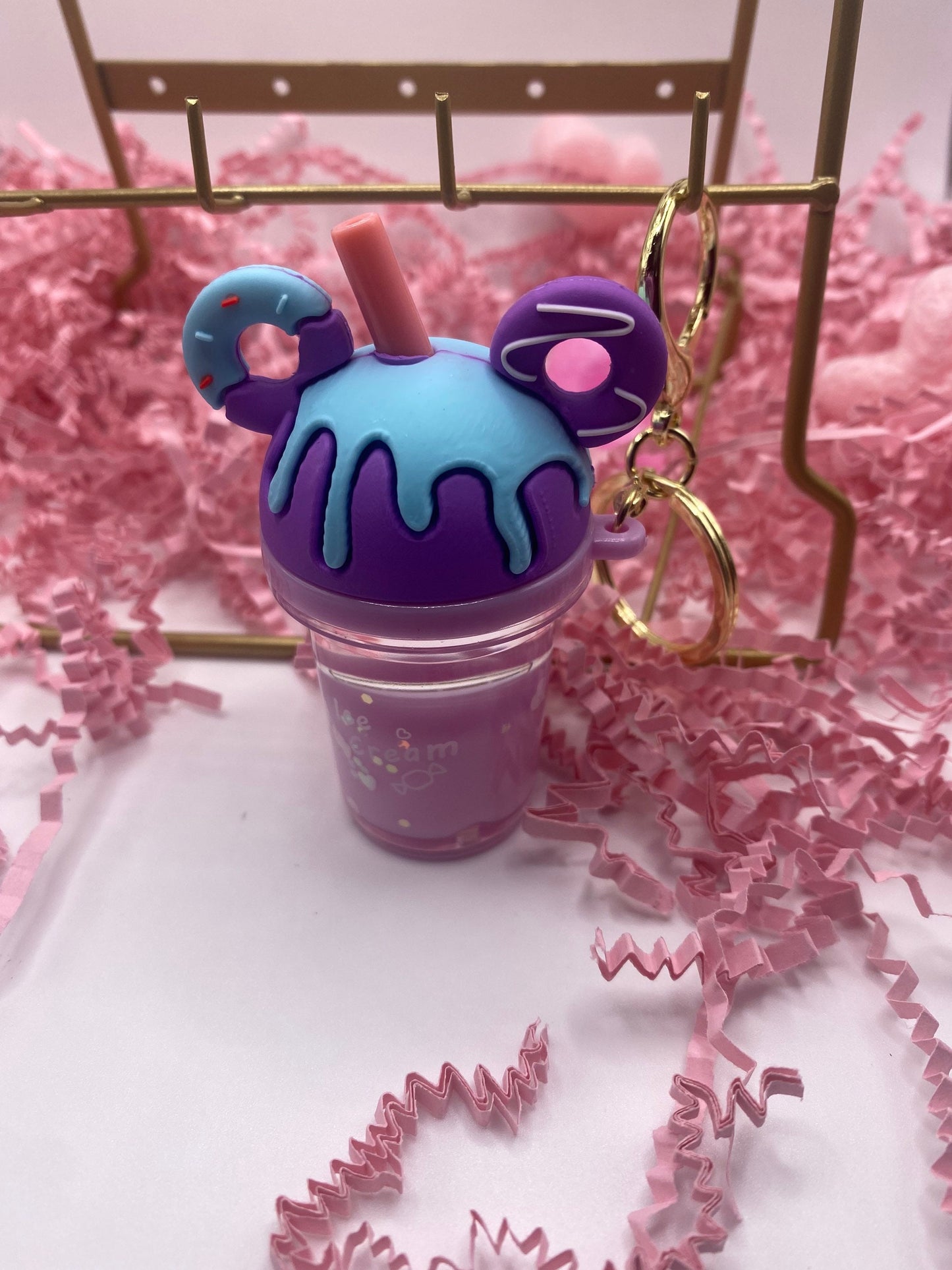Mouse head / ears Milkshake key chain