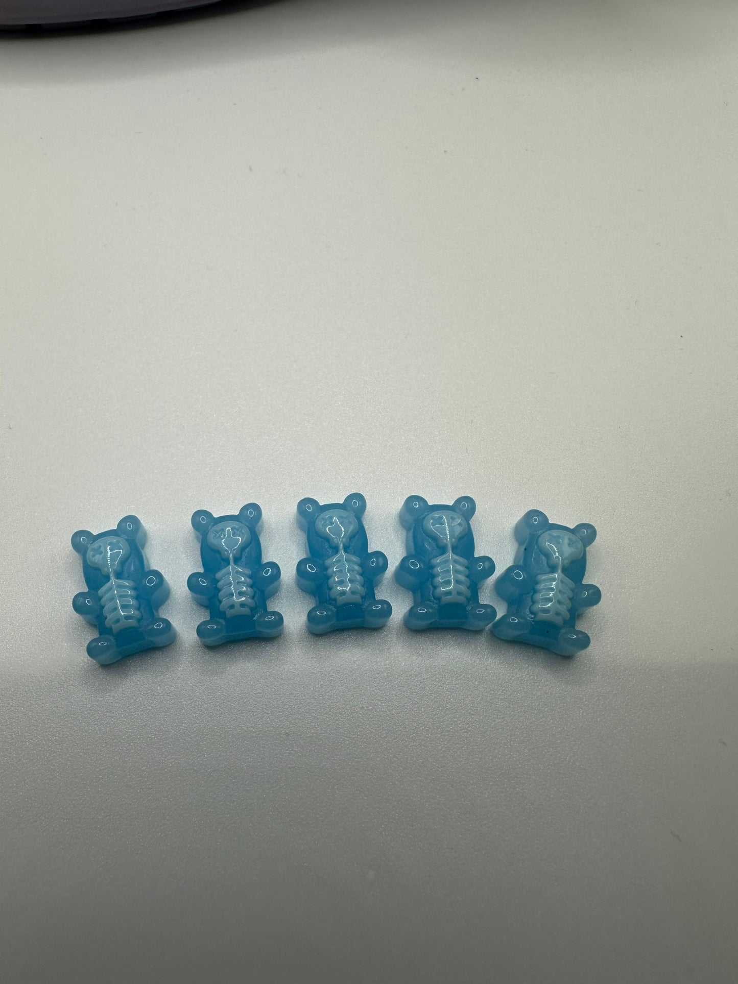 Skeleton Gummy Bear shoe Charms | X-ray bears | X-ray | skulls | skull bears | Halloween | gummy bears | cute | goth