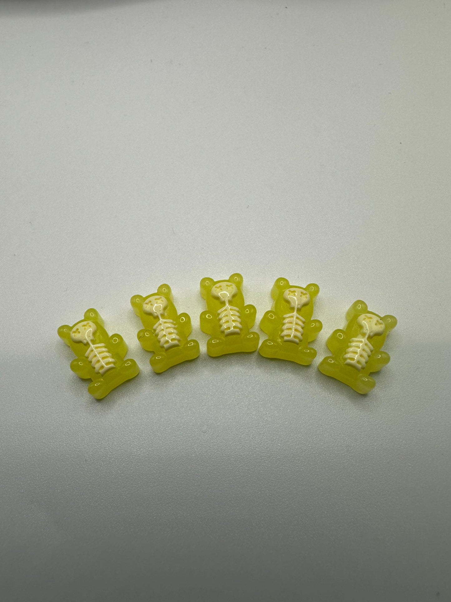 Skeleton Gummy Bear shoe Charms | X-ray bears | X-ray | skulls | skull bears | Halloween | gummy bears | cute | goth