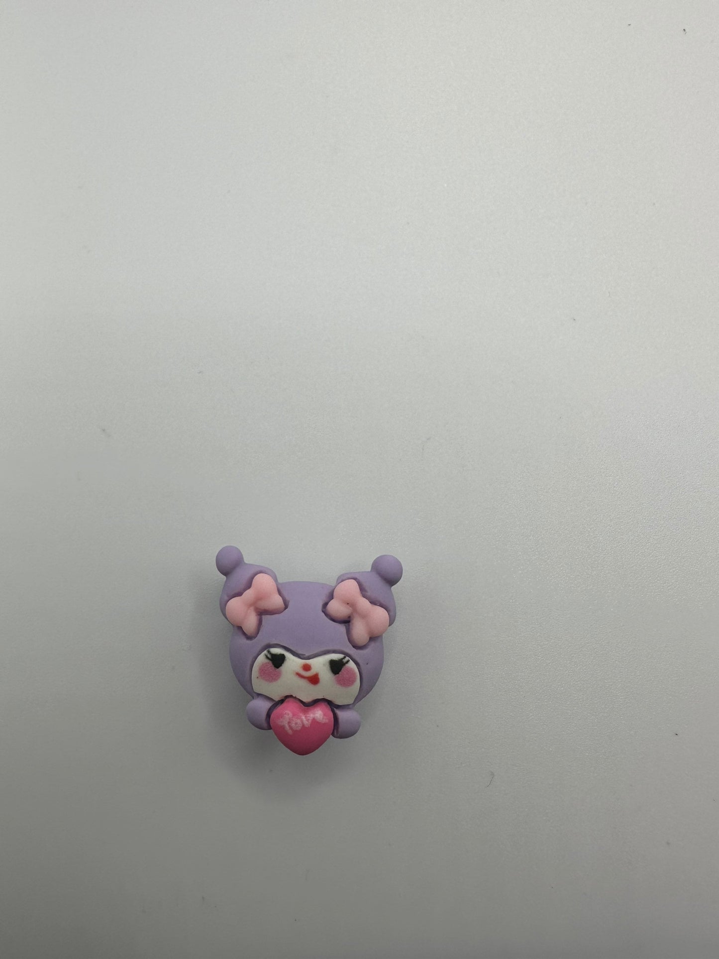Resin kitty, Keroppi, Cinnmoroll, Kuromi, Melody and Pompompurin shoe charms