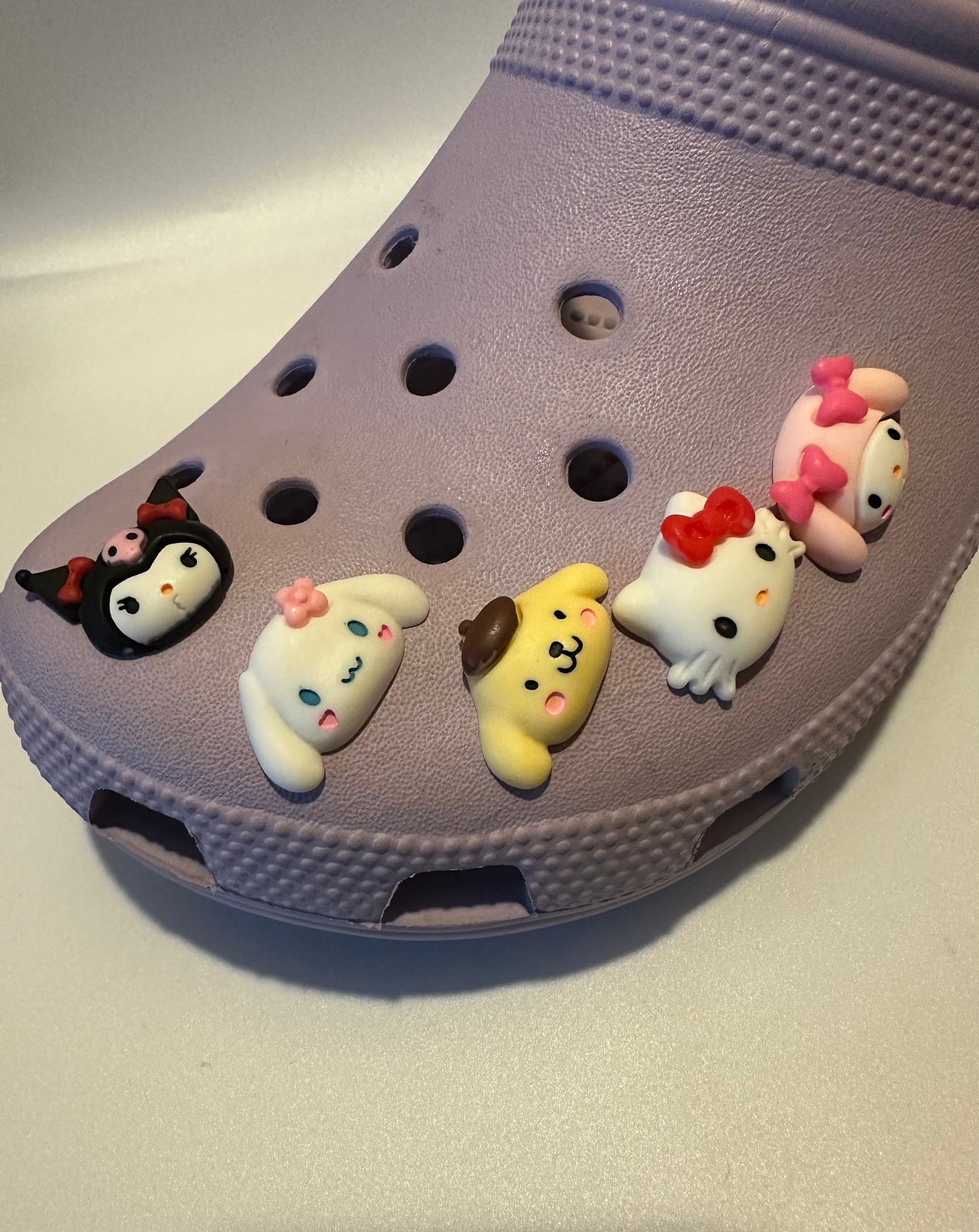 H kitty cinnmoroll my Melody Kuromi Pompompurin shoe charms