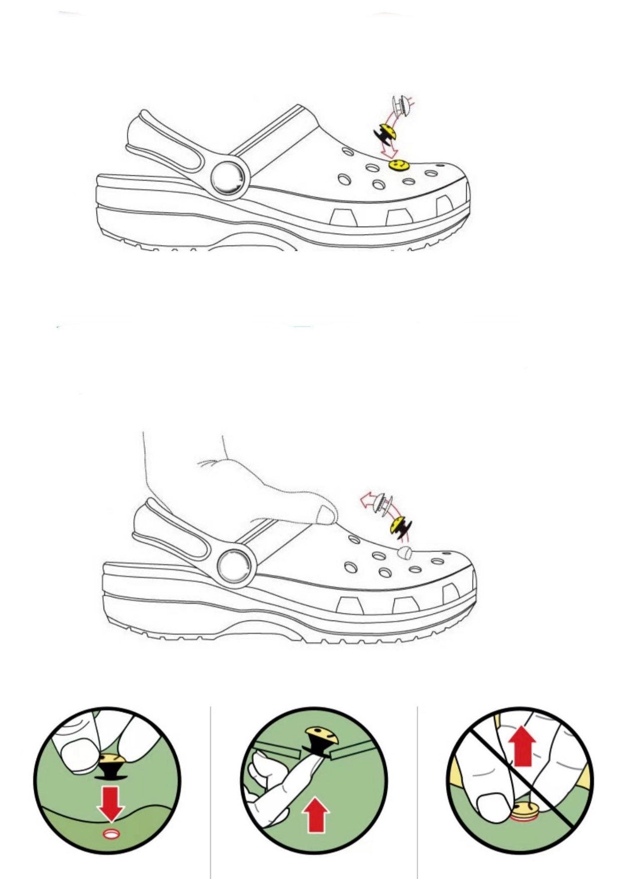 Sunflower and jewel bees shoe charm sets