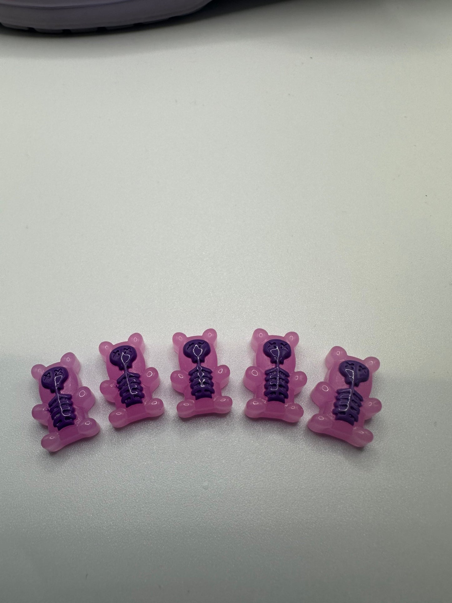 Skeleton Gummy Bear shoe Charms | X-ray bears | X-ray | skulls | skull bears | Halloween | gummy bears | cute | goth