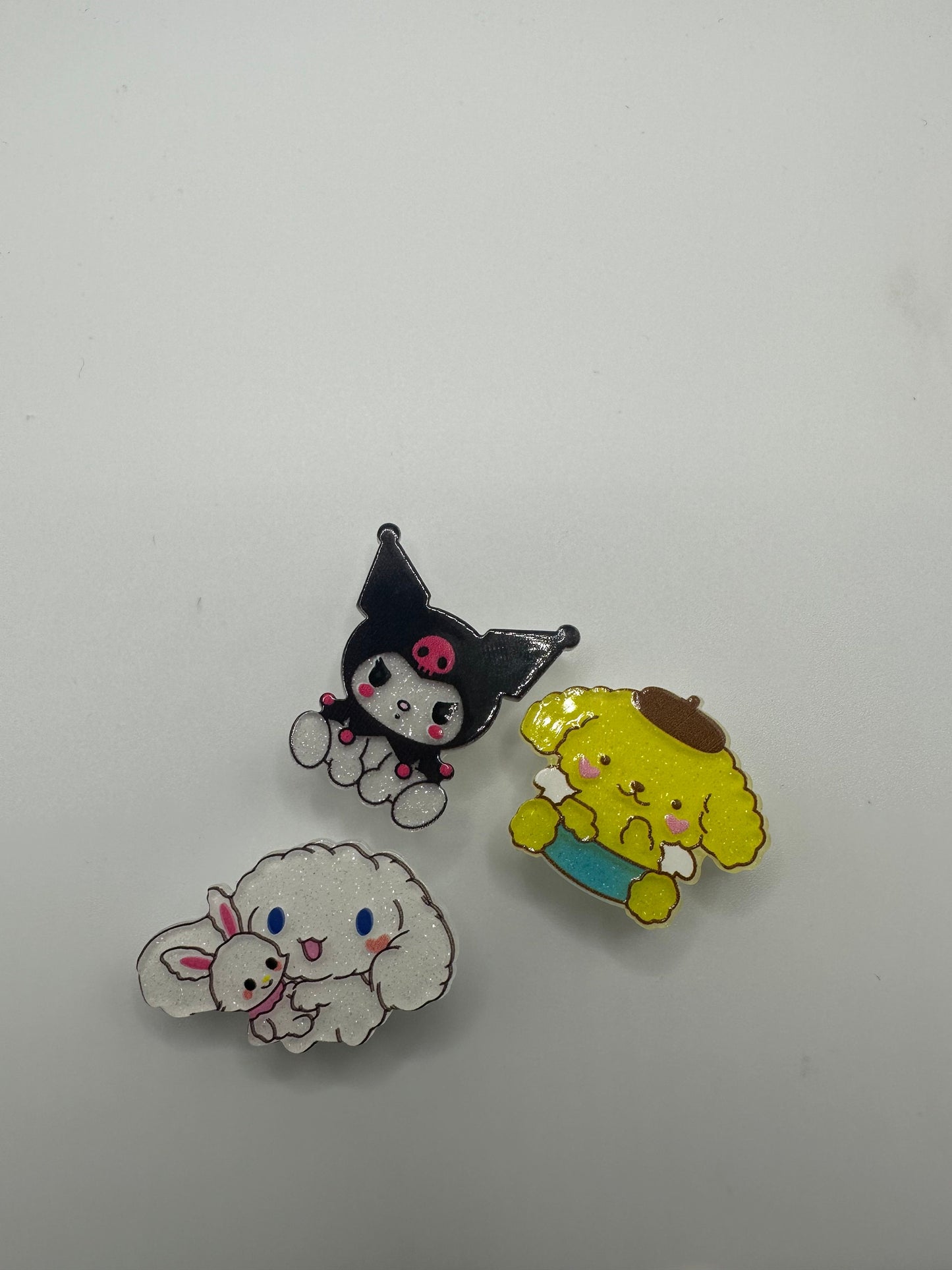 Shoe Charms| H Kitty | Shoe pets | Glitter charms | Kawaii| Glitter and Acrylic|