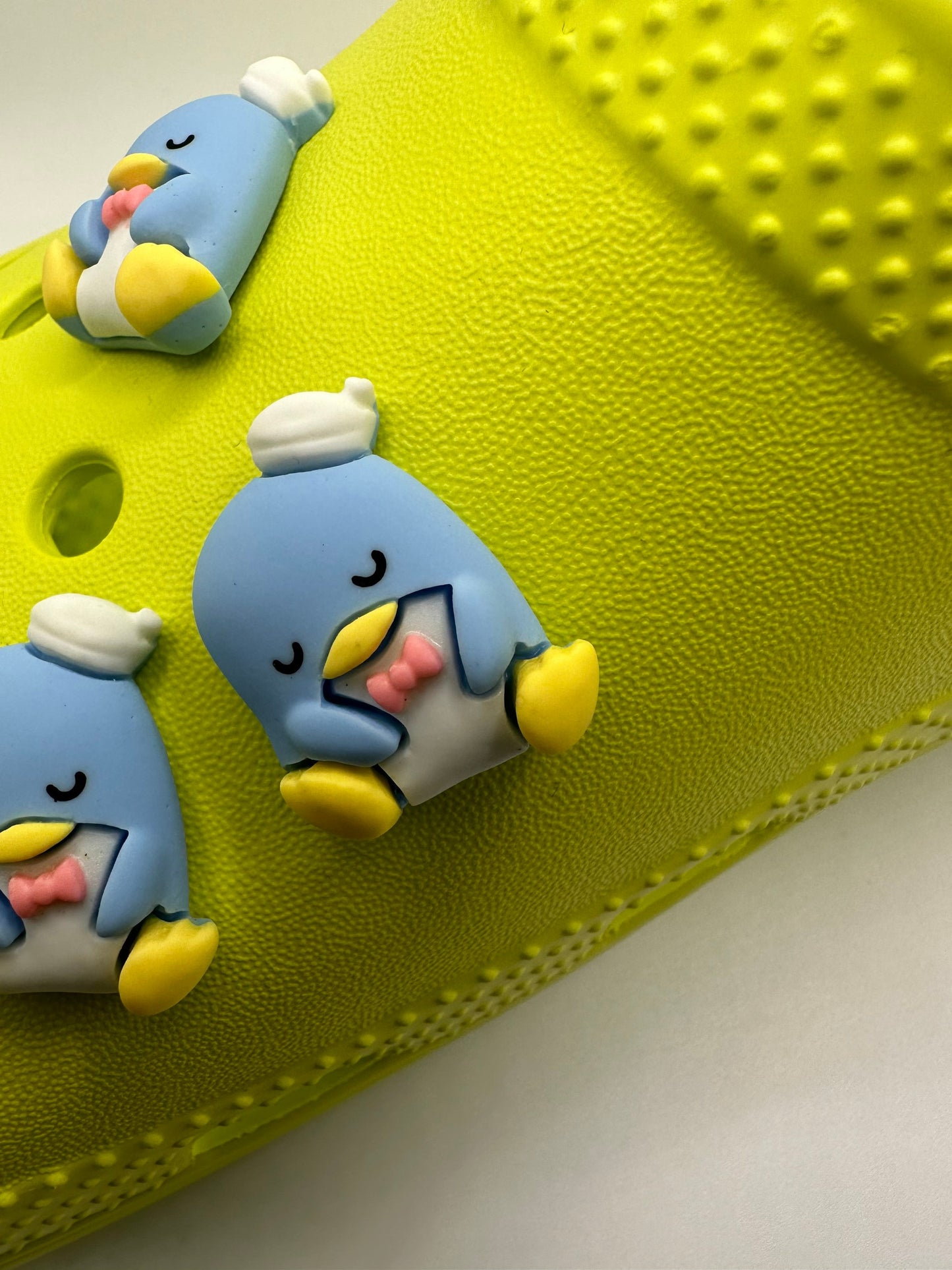 Shoe Charms | tuxedo Sam| sleepy penguin | Kawaii | bluebird