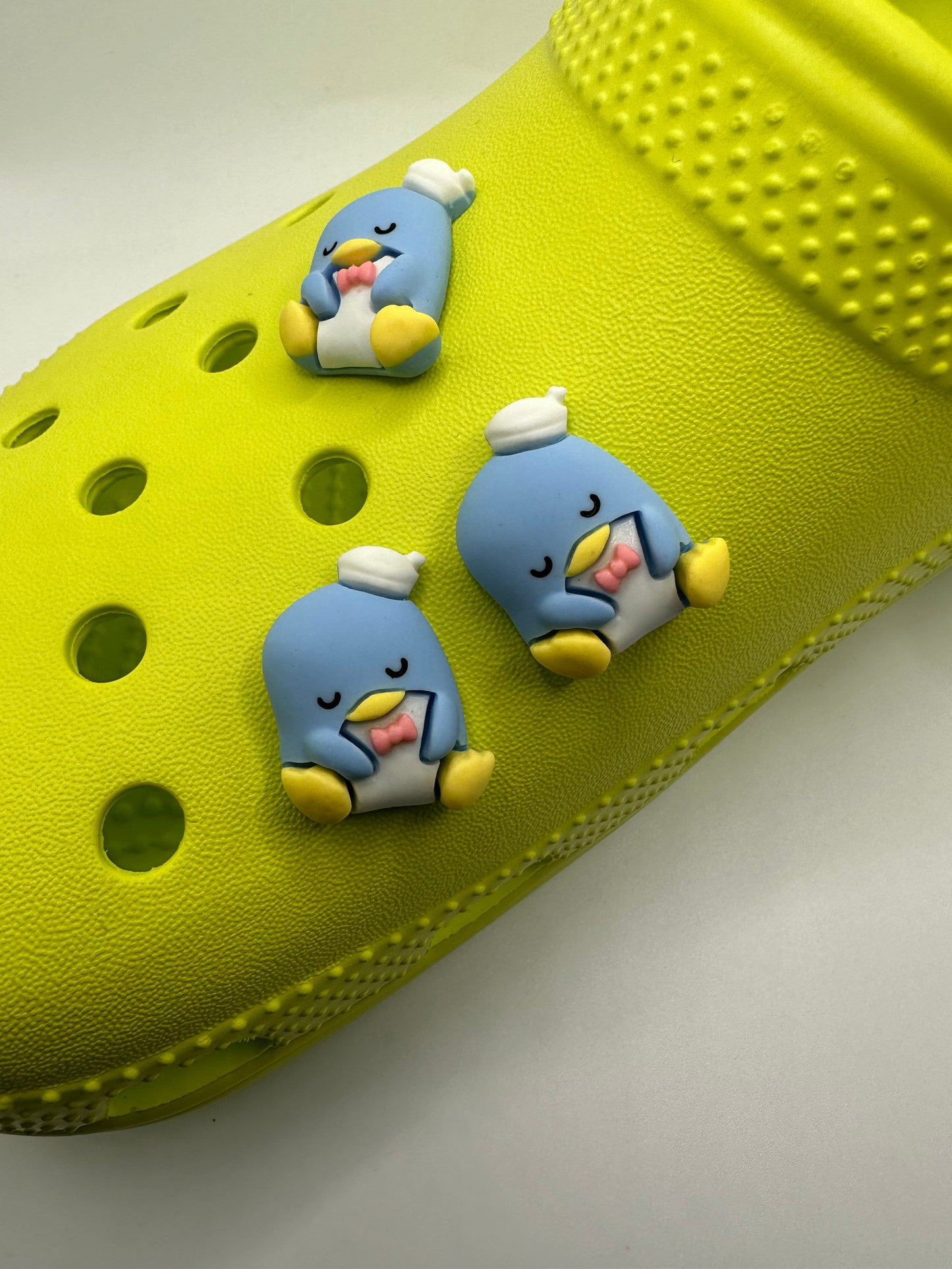 Shoe Charms | tuxedo Sam| sleepy penguin | Kawaii | bluebird