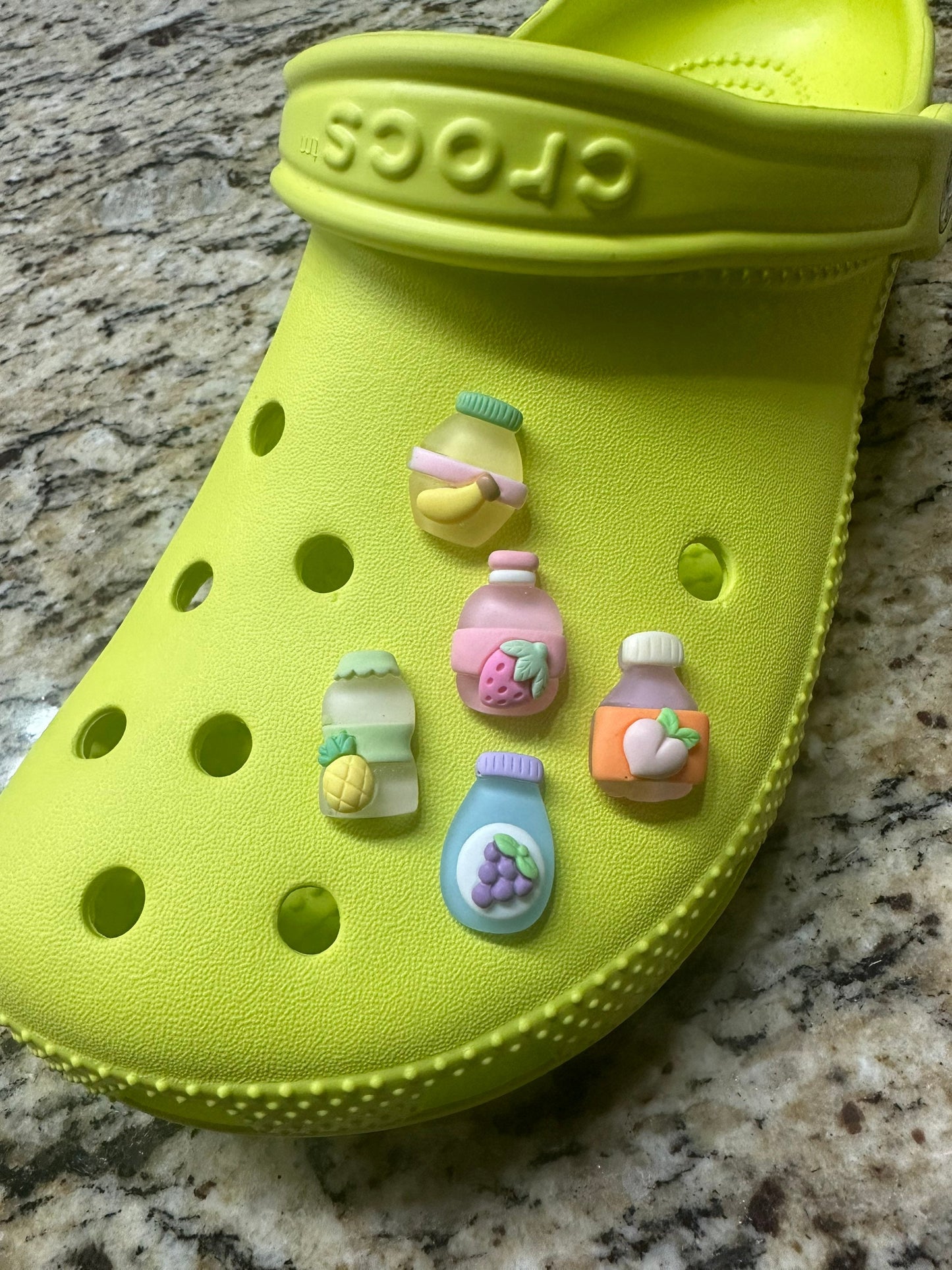 Shoe Charms | Kawaii | Juice Bottles | Soda pop charms | Cute | Translucent | Opaque | Show fashion | Shoe charms | Bracelet Charm