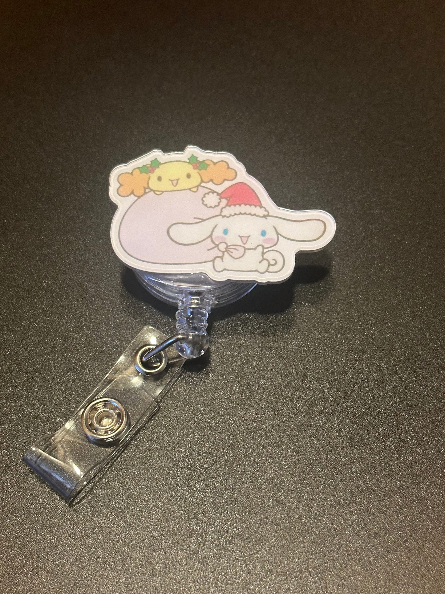 Badge Reel | Carabiner | Nurse | Cinnmoroll | Kawaii | Sanriod | Hkitty | Cute | Student | ID | Nurse | Id Holder |