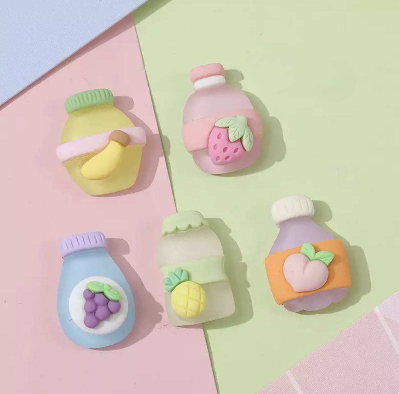 Shoe Charms | Kawaii | Juice Bottles | Soda pop charms | Cute | Translucent | Opaque | Show fashion | Shoe charms | Bracelet Charm