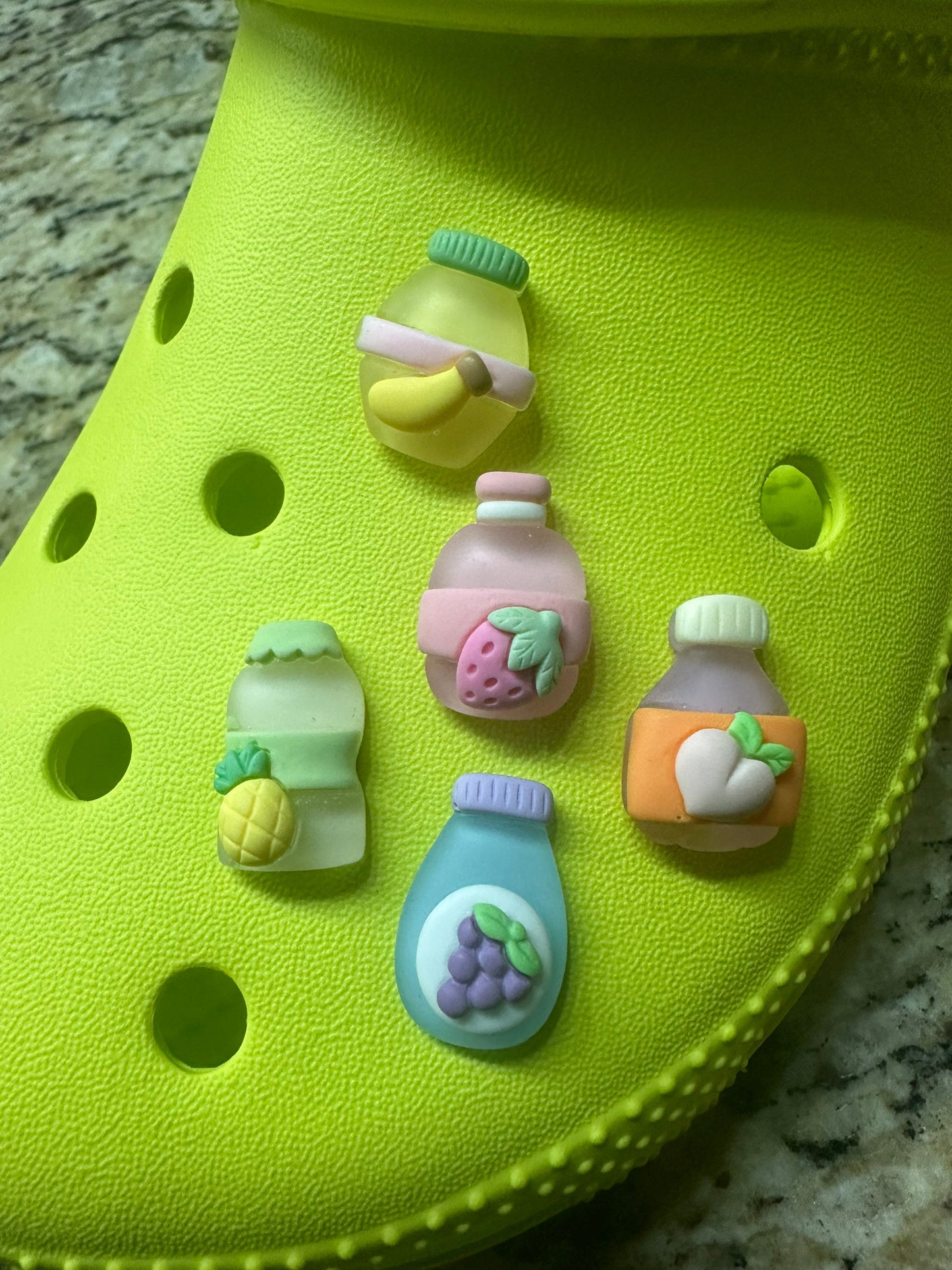 Shoe Charms | Kawaii | Juice Bottles | Soda pop charms | Cute | Translucent | Opaque | Show fashion | Shoe charms | Bracelet Charm