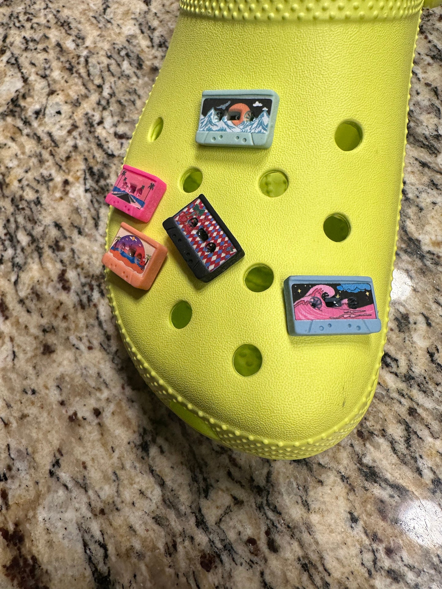 80s aesthetic | retro | Cassette | cassette shoe charm | kawaii | a track | charm | shoe charm | hip-hop | funk | funny | white elephant |