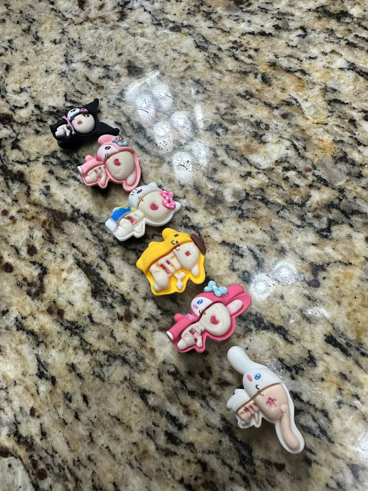 Kaitai | Kawaii | charms | Sanriod | skeleton | Kuromi | Melody | Hi Kitty | Pompompurin | shoe | X-ray tech | Cinnamoroll | anatomy |