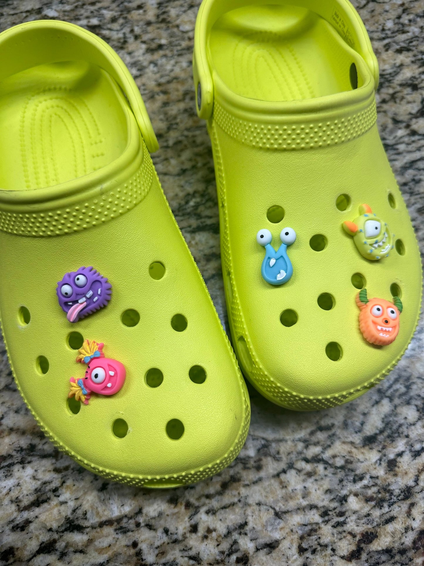 Silly monsters| funny monsters| shoe charms| gifts for kids| boys shoe charms| Monster charms| kids shoe charms| Happy monsters|