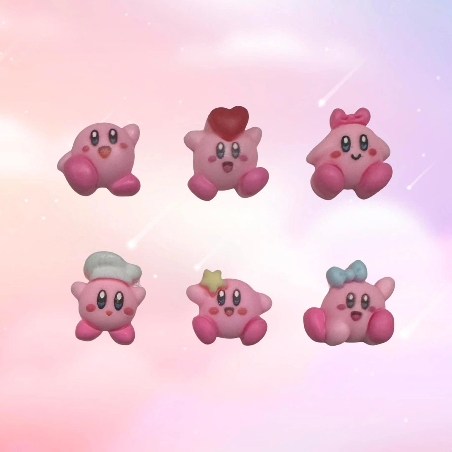 Kirb shoe charms | Kirb | Poyo| Dreamland| Super smash| Kawaii | Pink | aesthetic| cute | Shoe Charms |