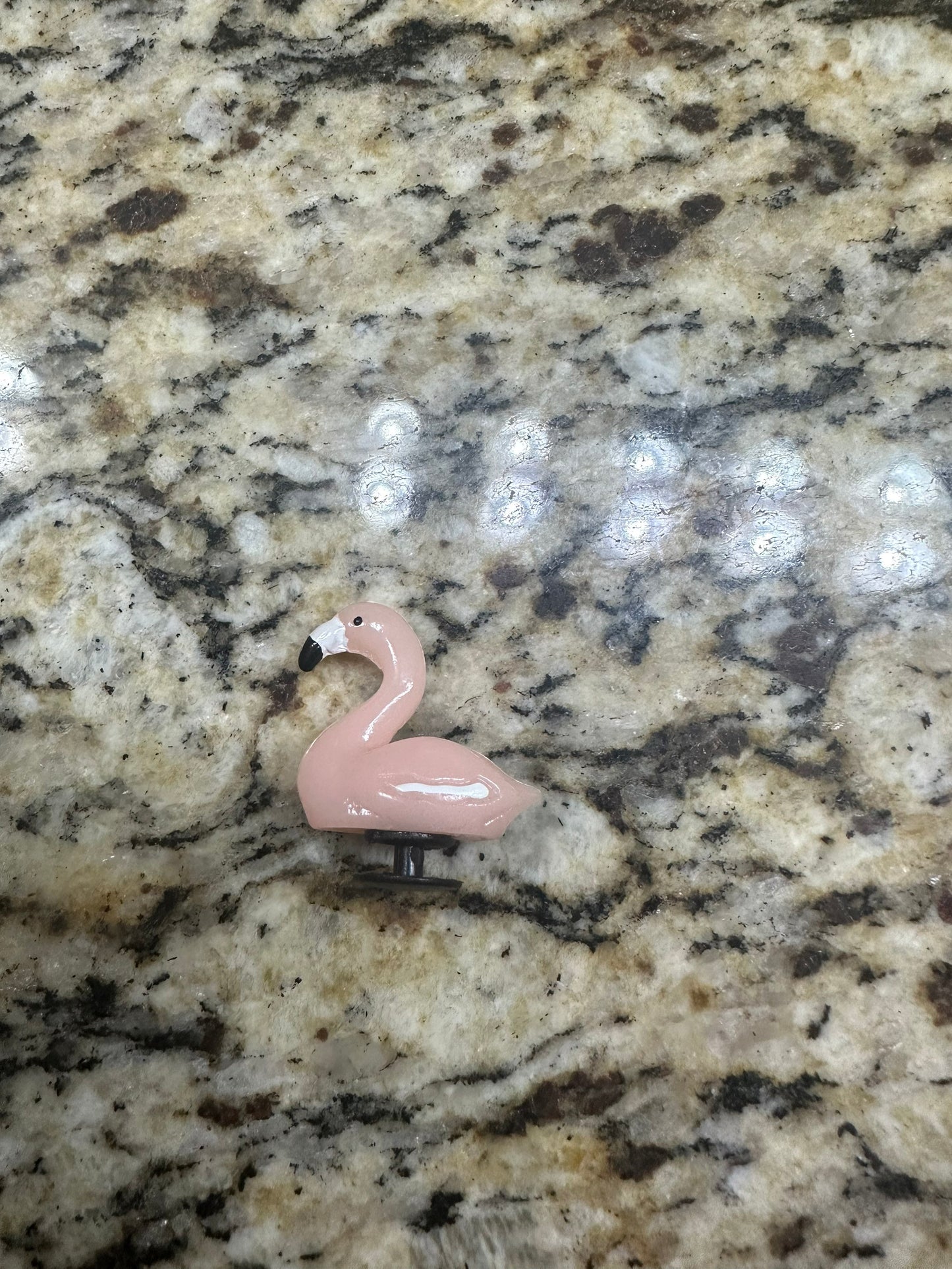 Flamingos! | flocking | Shoe charms | flamingo | zoo | pink | cute | Resin charm | pool | flocked | pink birds |