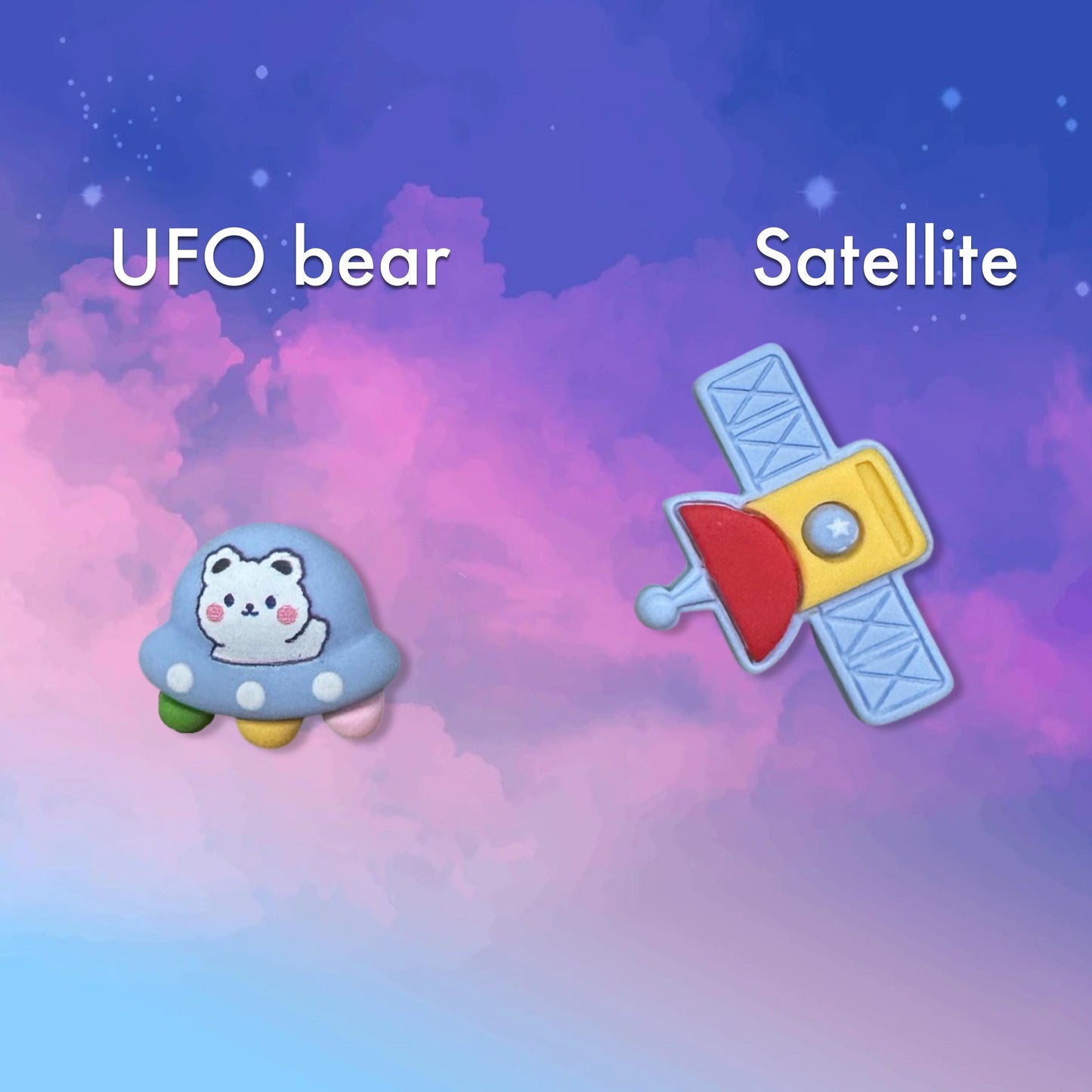 Shoe charms | Space| Outer space| Galaxy| Mars| Planet Earth| Astronaut| Space exploration| UFO| Gifts for boys |