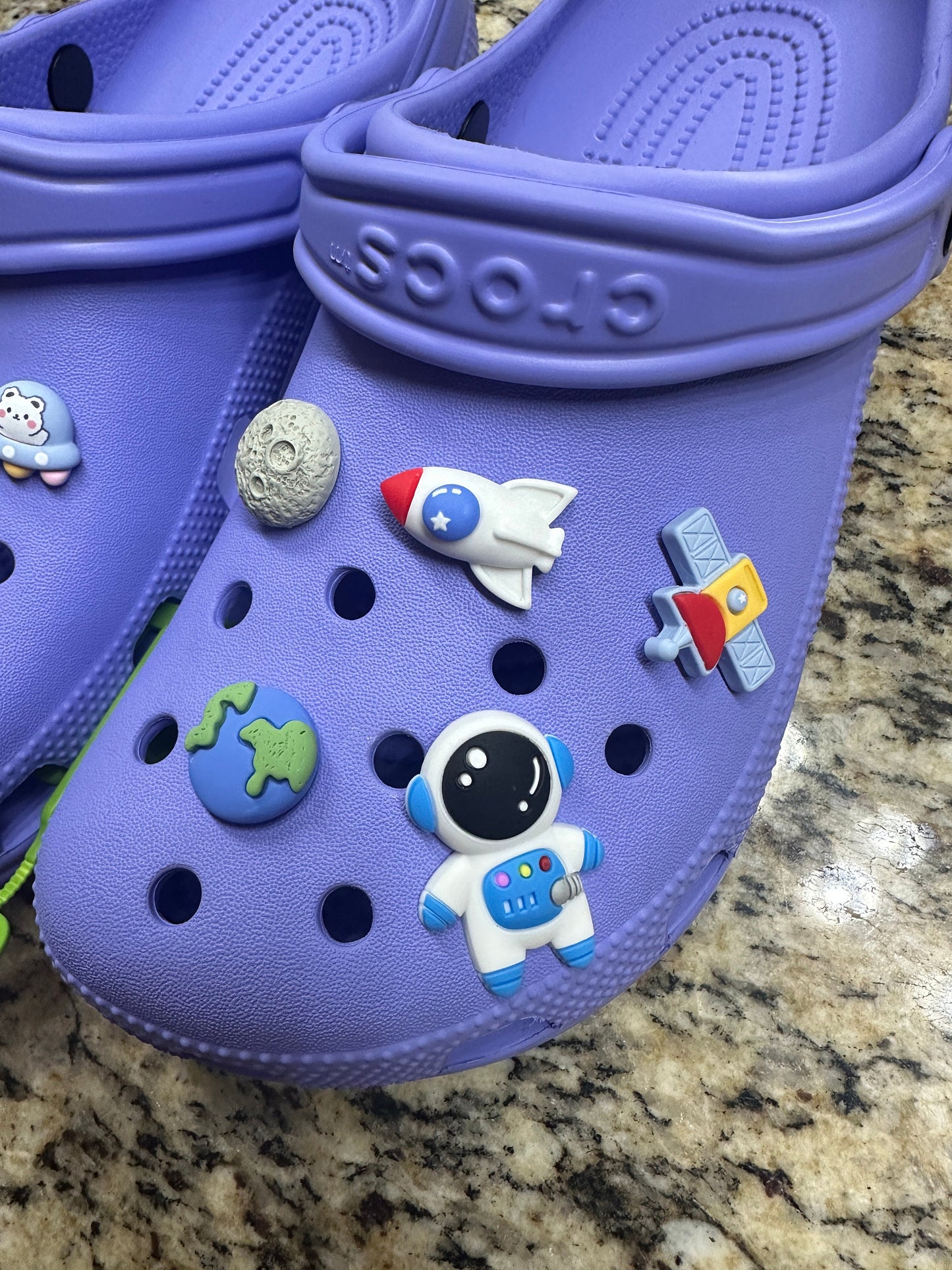 Shoe charms | Space| Outer space| Galaxy| Mars| Planet Earth| Astronaut| Space exploration| UFO| Gifts for boys |