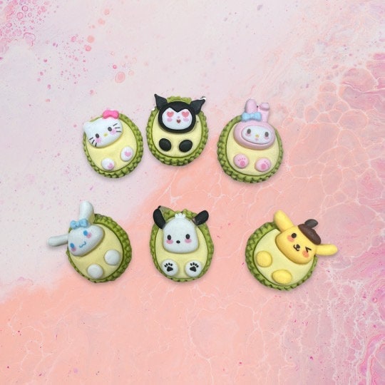 Durian Sanriod | Durian fruit shoe charms | Jackfruit charm | shoe charms | Kawaii fruits | Sanriod | Jack Fruit | Tropical | Kawaii