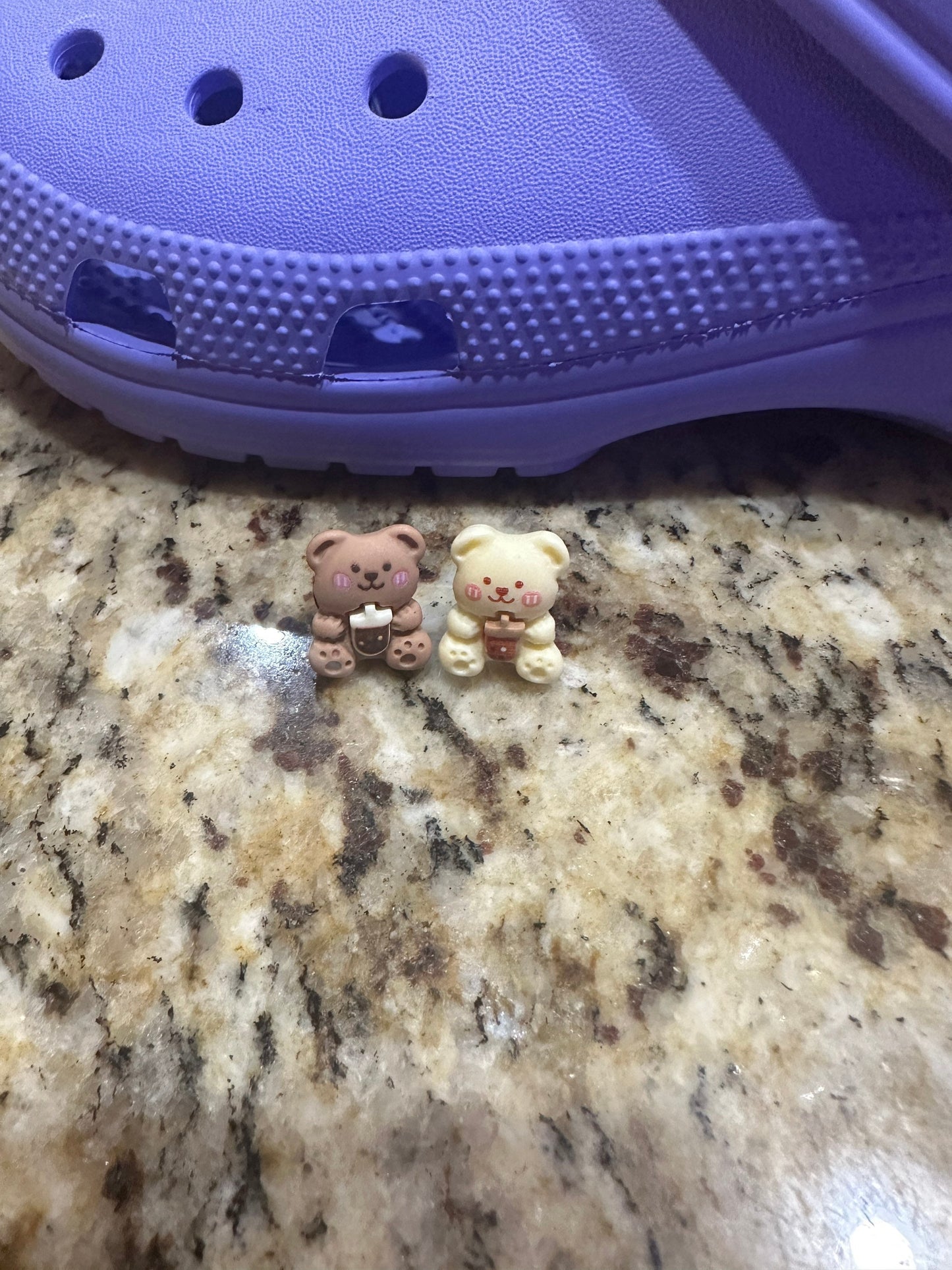 Shoe charm| kawaii | gifts for best friends | bff | Boba | boba drink charm | Teddy bears | boba tea teddy | cute | resin charm |