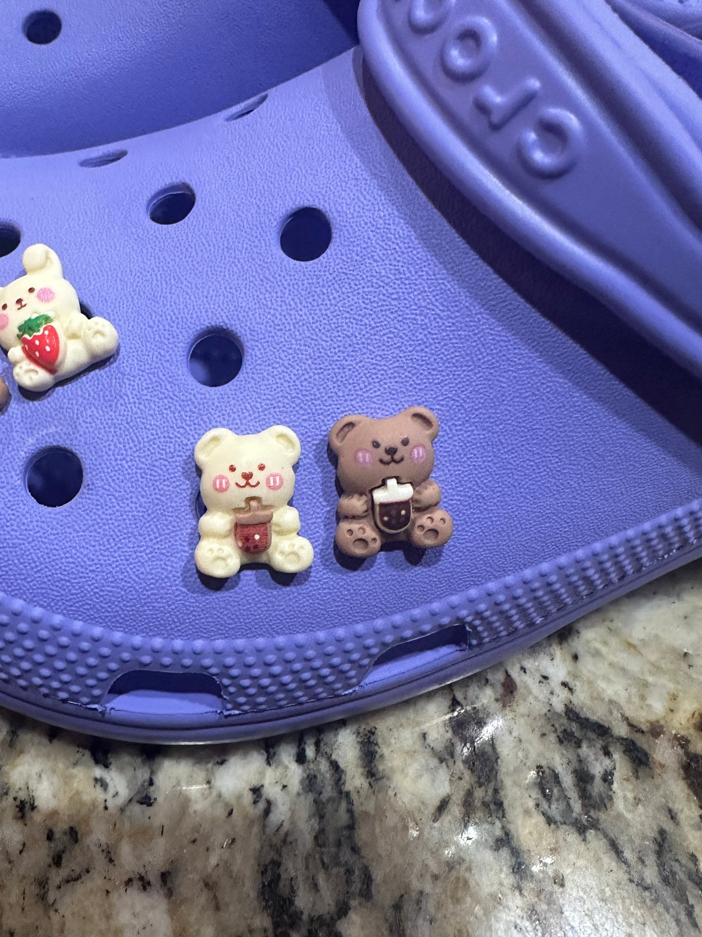 Shoe charm| kawaii | gifts for best friends | bff | Boba | boba drink charm | Teddy bears | boba tea teddy | cute | resin charm |