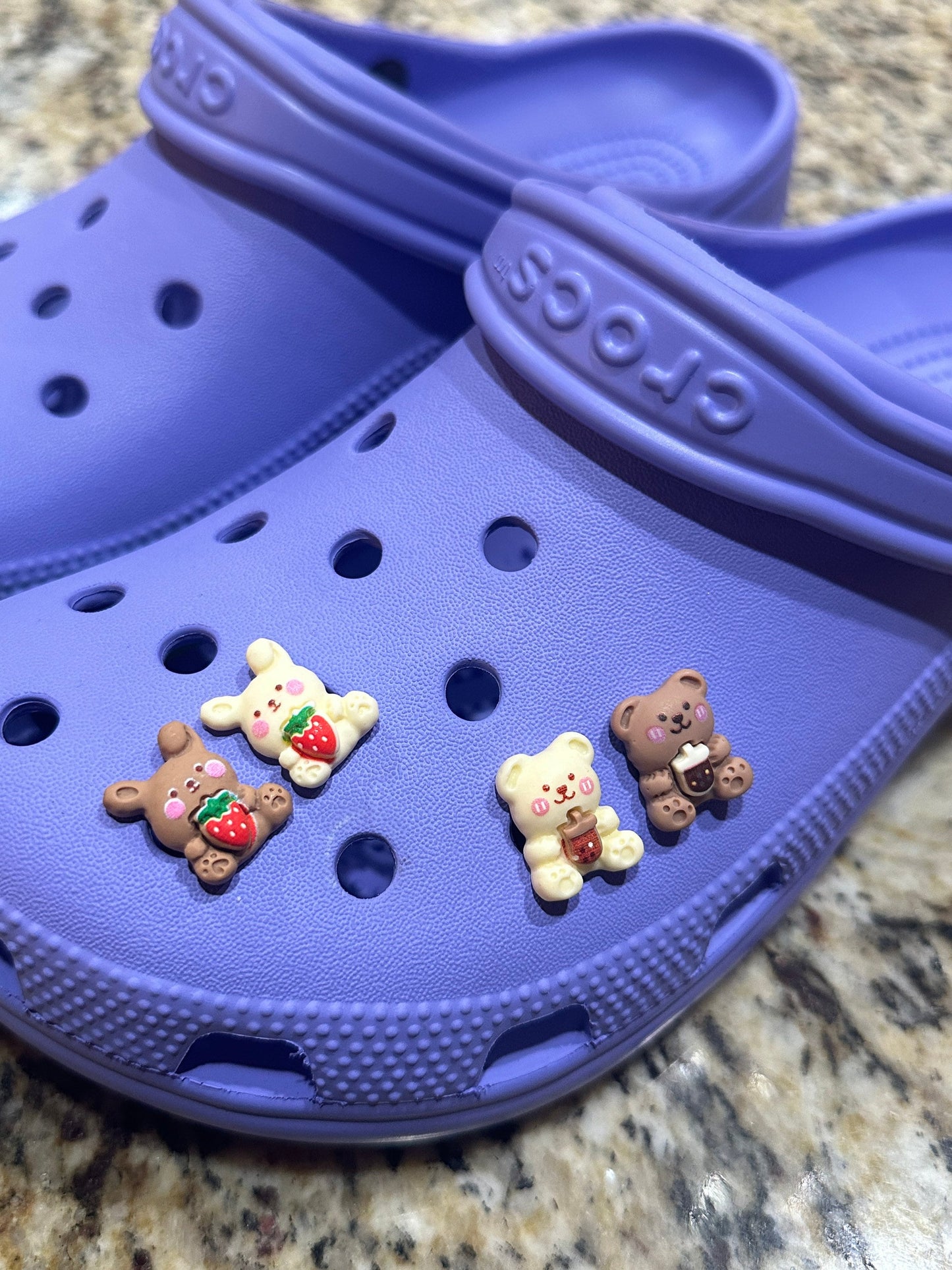 Shoe charm| kawaii | gifts for best friends | bff | Boba | boba drink charm | Teddy bears | boba tea teddy | cute | resin charm |