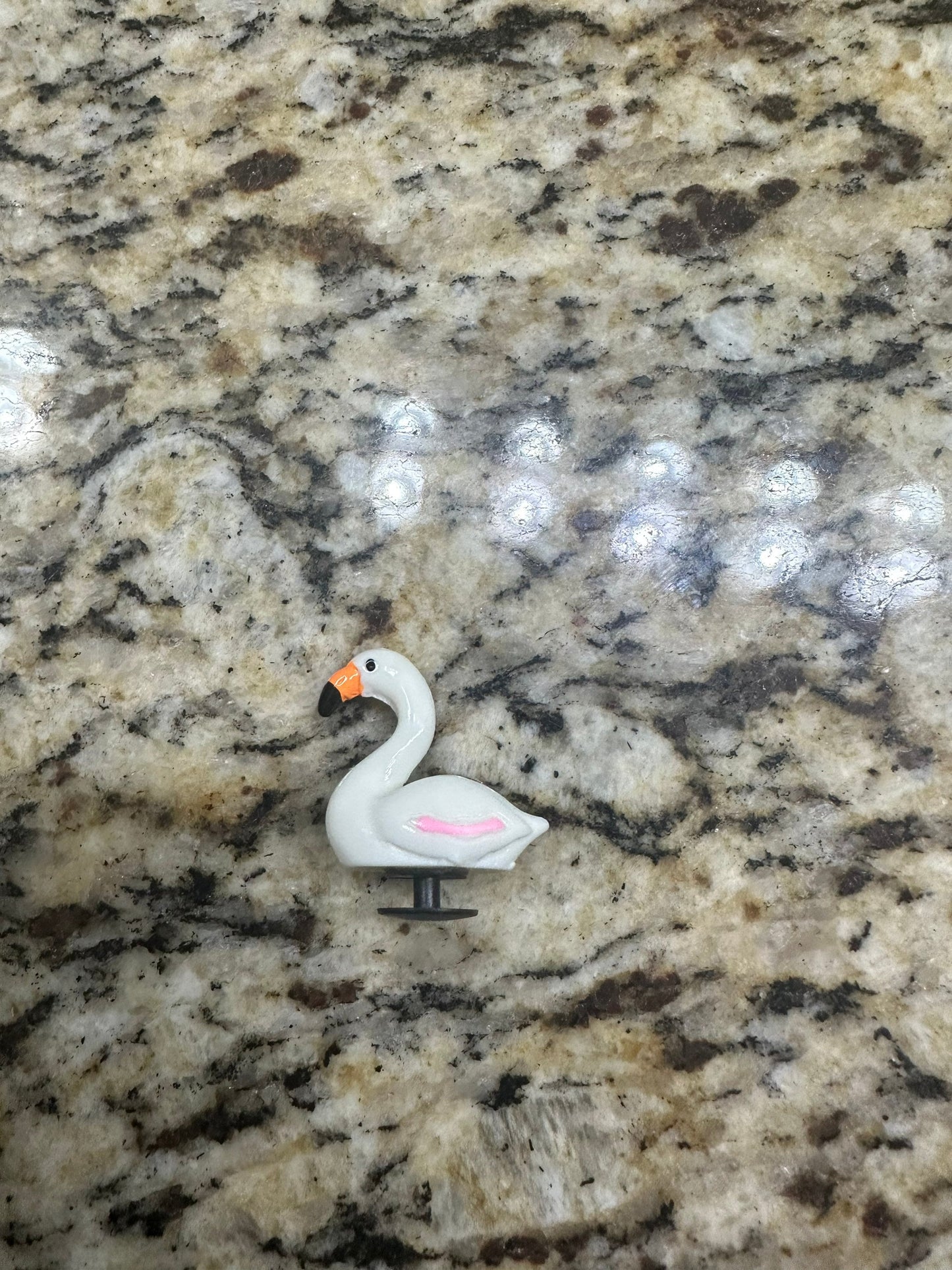 Flamingos! | flocking | Shoe charms | flamingo | zoo | pink | cute | Resin charm | pool | flocked | pink birds |