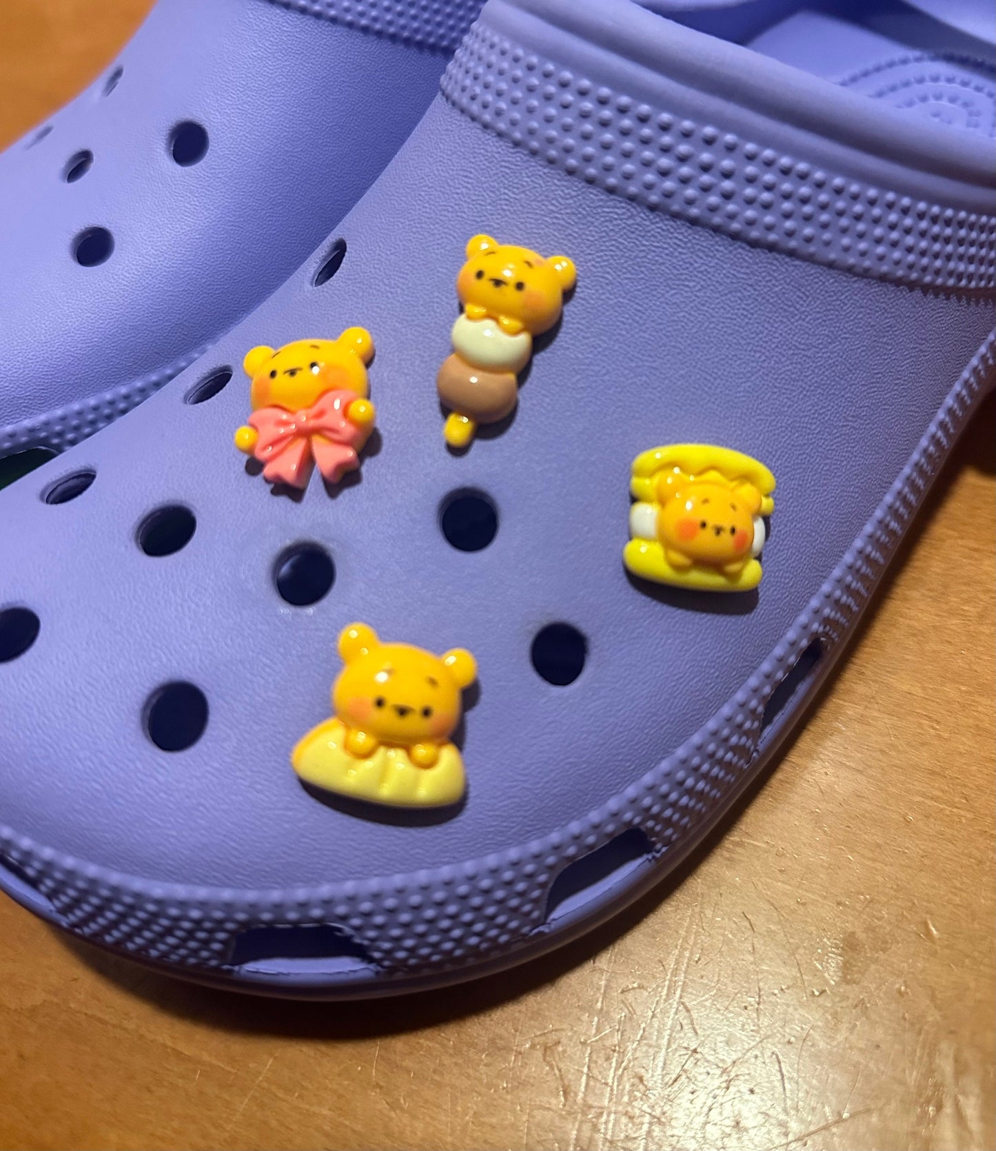 Cute bear shoe Charm Set (4 pcs) | Bear Shoe Charm | Cute Charm | Kawaii Shoe Charm | Popular Trending Shoe Charm | Honey bear