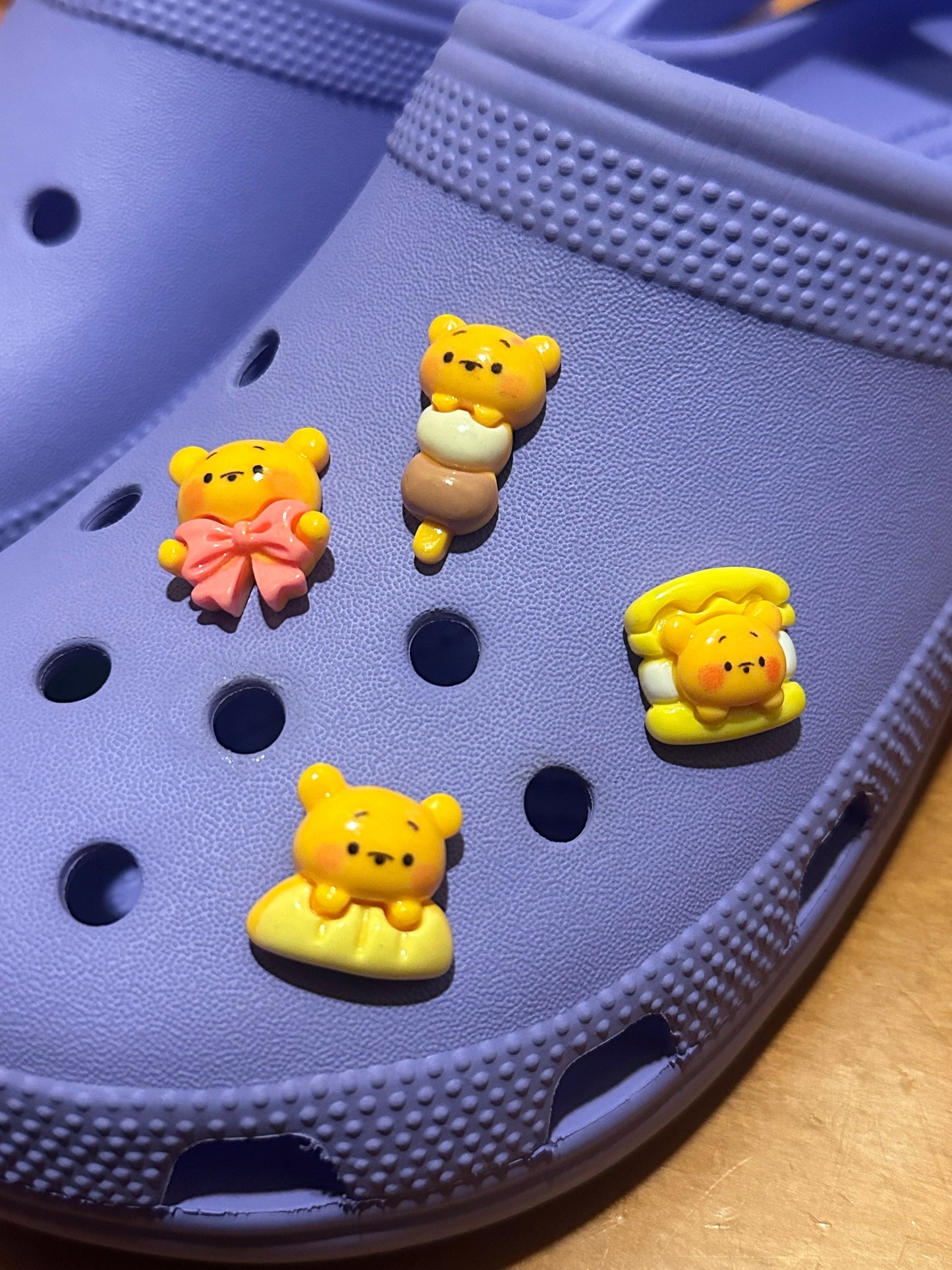Cute bear shoe Charm Set (4 pcs) | Bear Shoe Charm | Cute Charm | Kawaii Shoe Charm | Popular Trending Shoe Charm | Honey bear