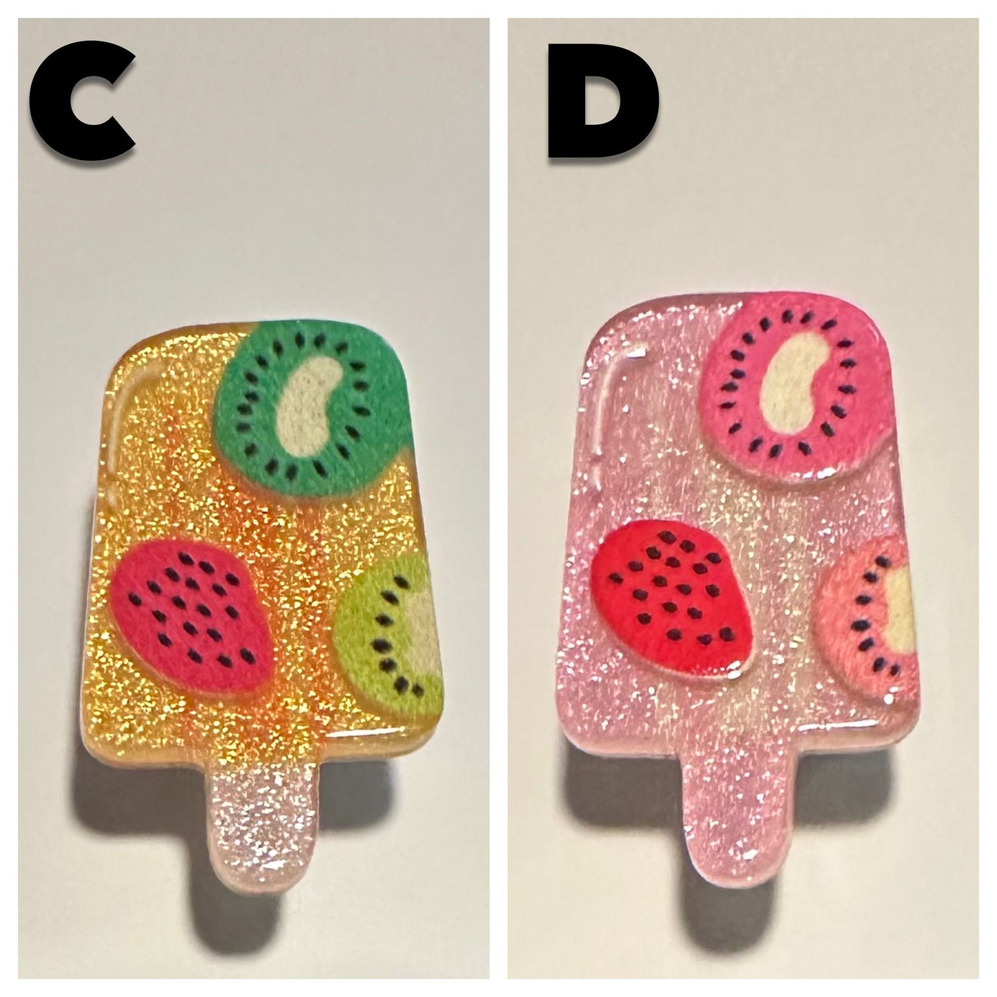 Summer charms | Popsicle| Summer time | glitter acrylic charms | glitter charms | kawaii | sparkle charms | summer |