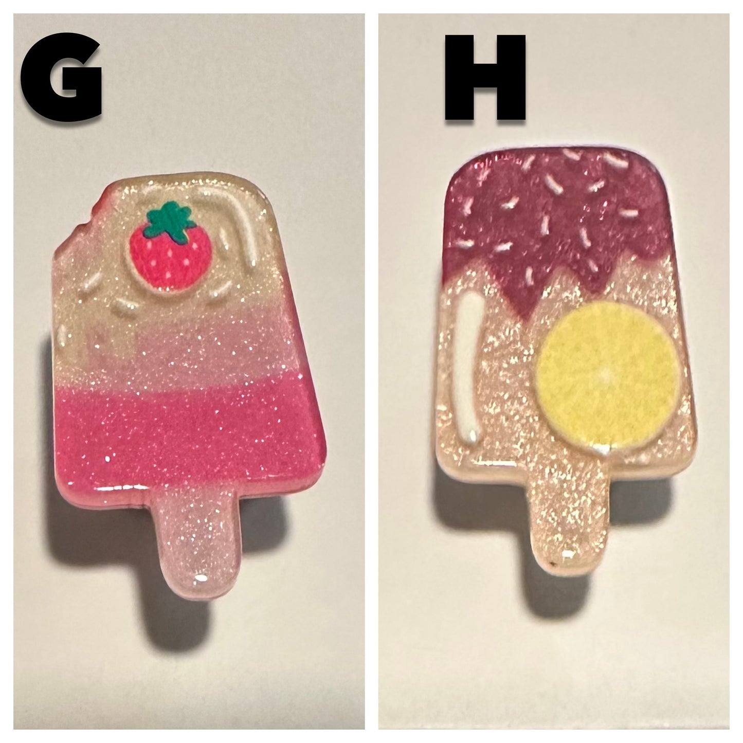 Summer charms | Popsicle| Summer time | glitter acrylic charms | glitter charms | kawaii | sparkle charms | summer |