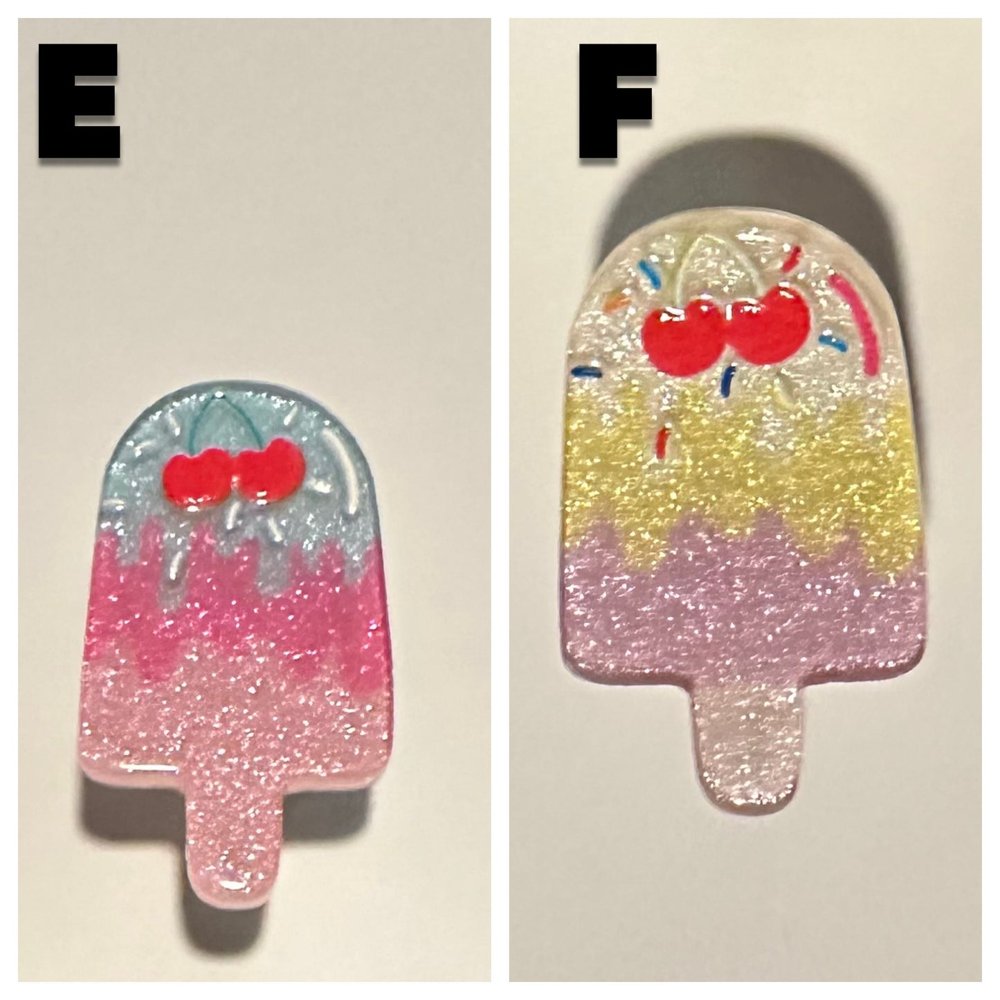 Summer charms | Popsicle| Summer time | glitter acrylic charms | glitter charms | kawaii | sparkle charms | summer |