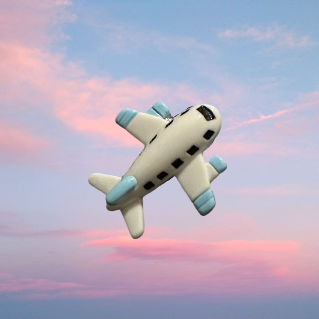 Airplane shoe charms | transportation | pilot | airplane | clouds | cloud shoe charms | flight | fly | Shoe charms | charms | aviation