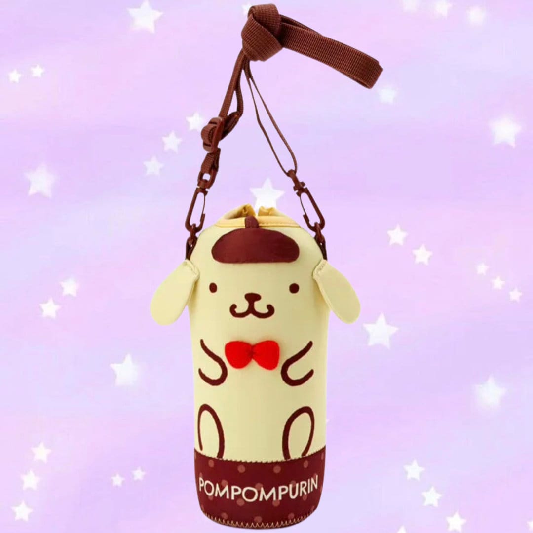 Water bottle holder, kawaii water bottle carrier, cute water bottle holder, crossbody,adjustable strap,drink cozy, bottle holder