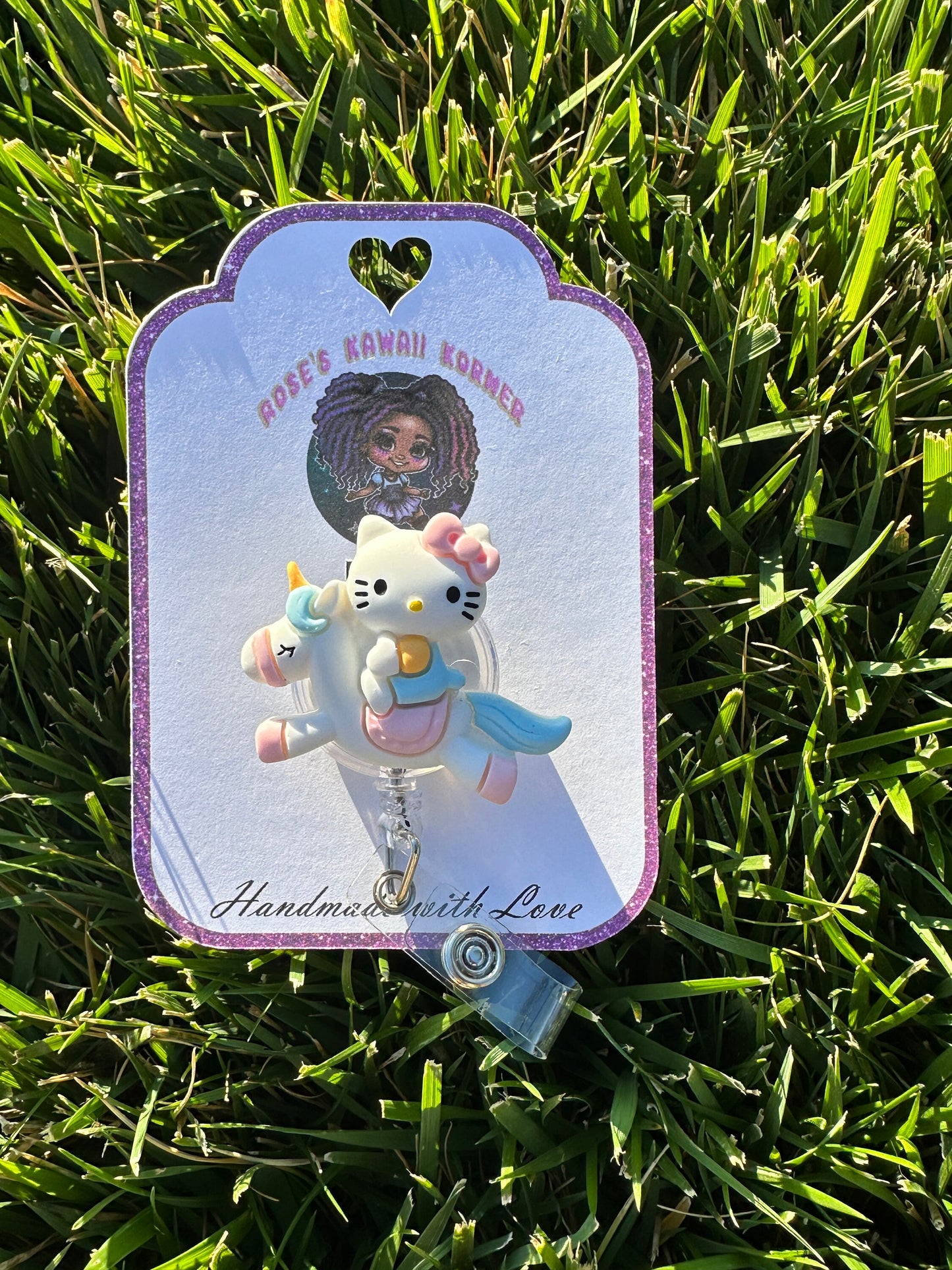 Retractable Badge Reels | Unicorn badge reels | kawaii | Kuro | Melody | Cinnmonroll | Nurse | RN | Dental Assistant | sanriod | ID Holder|