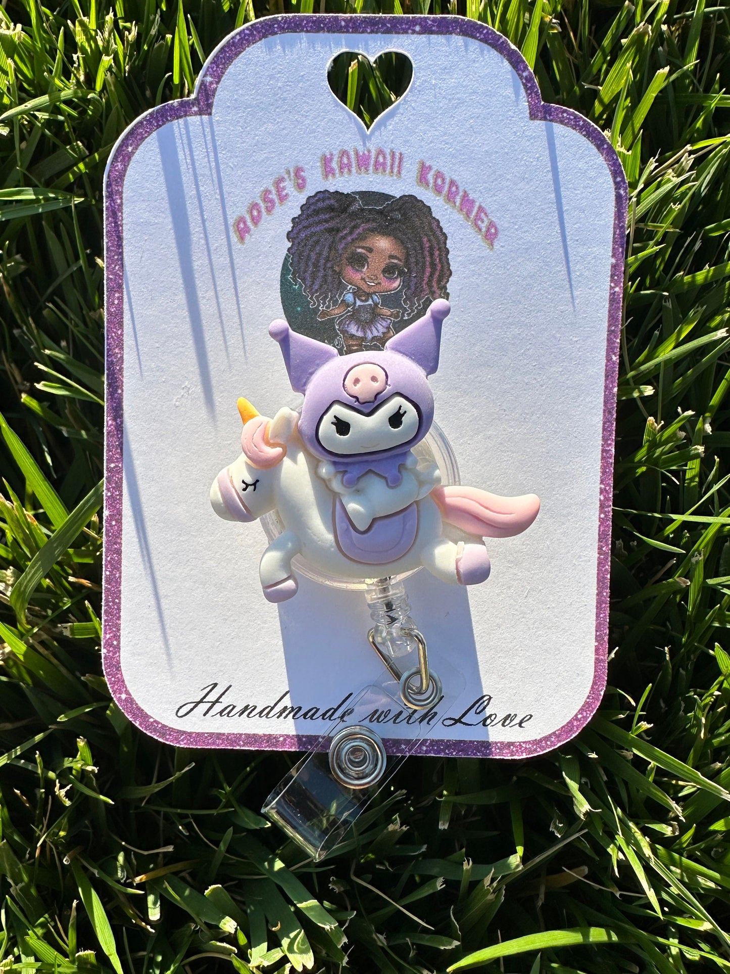 Retractable Badge Reels | Unicorn badge reels | kawaii | Kuro | Melody | Cinnmonroll | Nurse | RN | Dental Assistant | sanriod | ID Holder|