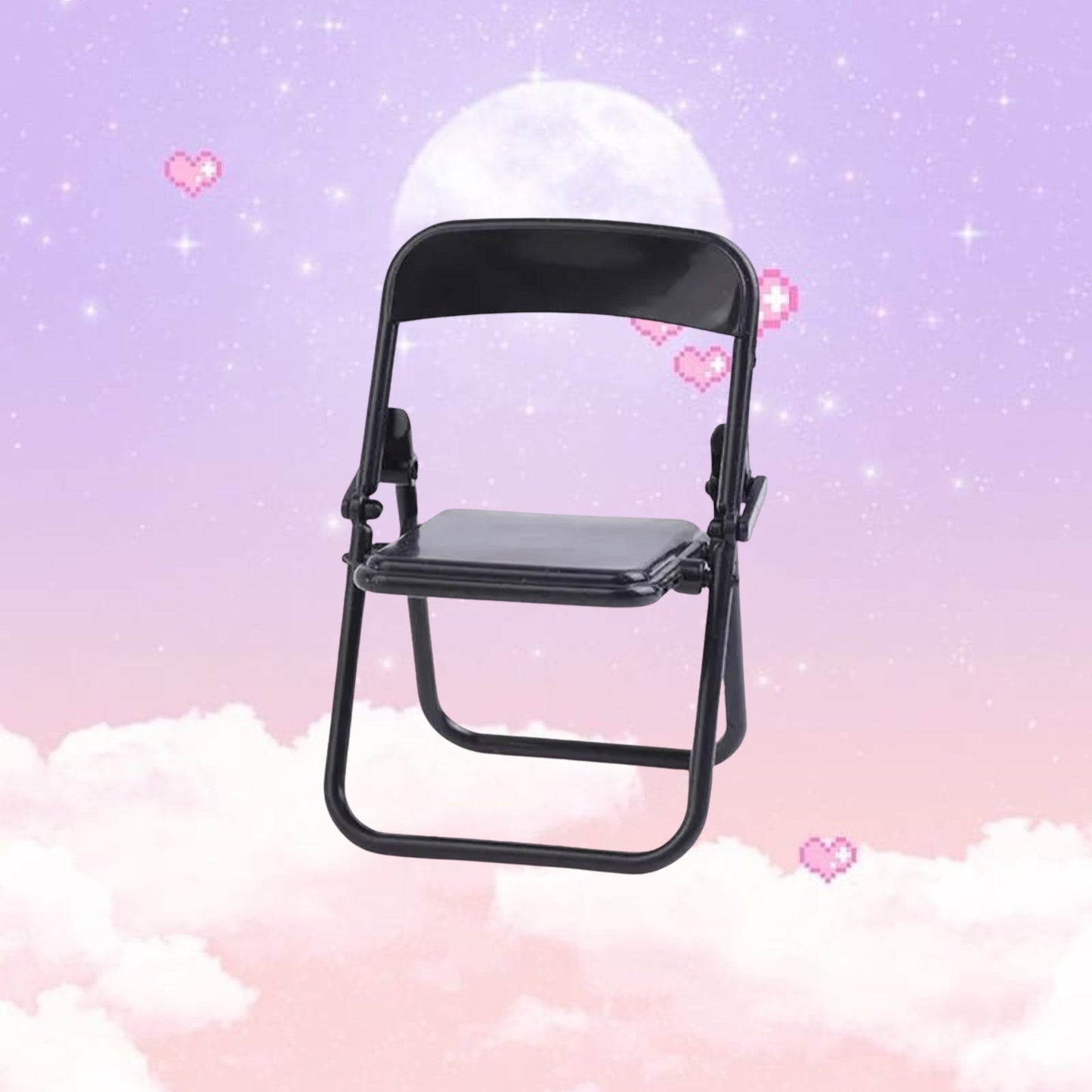 1PC 1:12 Mini Chair Dollhouse Miniature| folding chair | Alabama SmackDown|Dollhouse Furniture | Cell phone holder | Model House Home Decor|