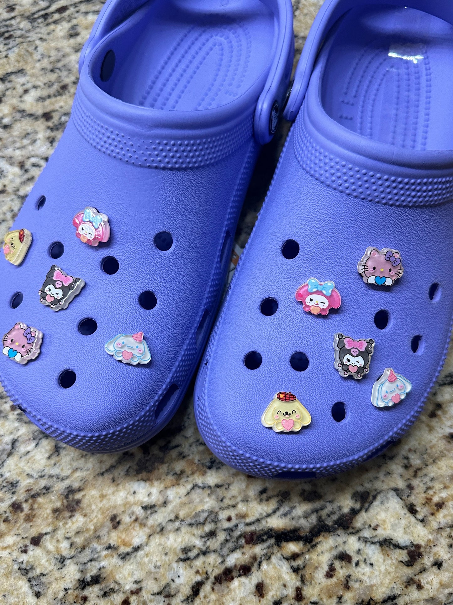 Kawaii shoe charms | Melody | Cinnamoroll | San | Pompompurin | aesthetic | 3D charms | Pastel | Gifts for girls and boys |