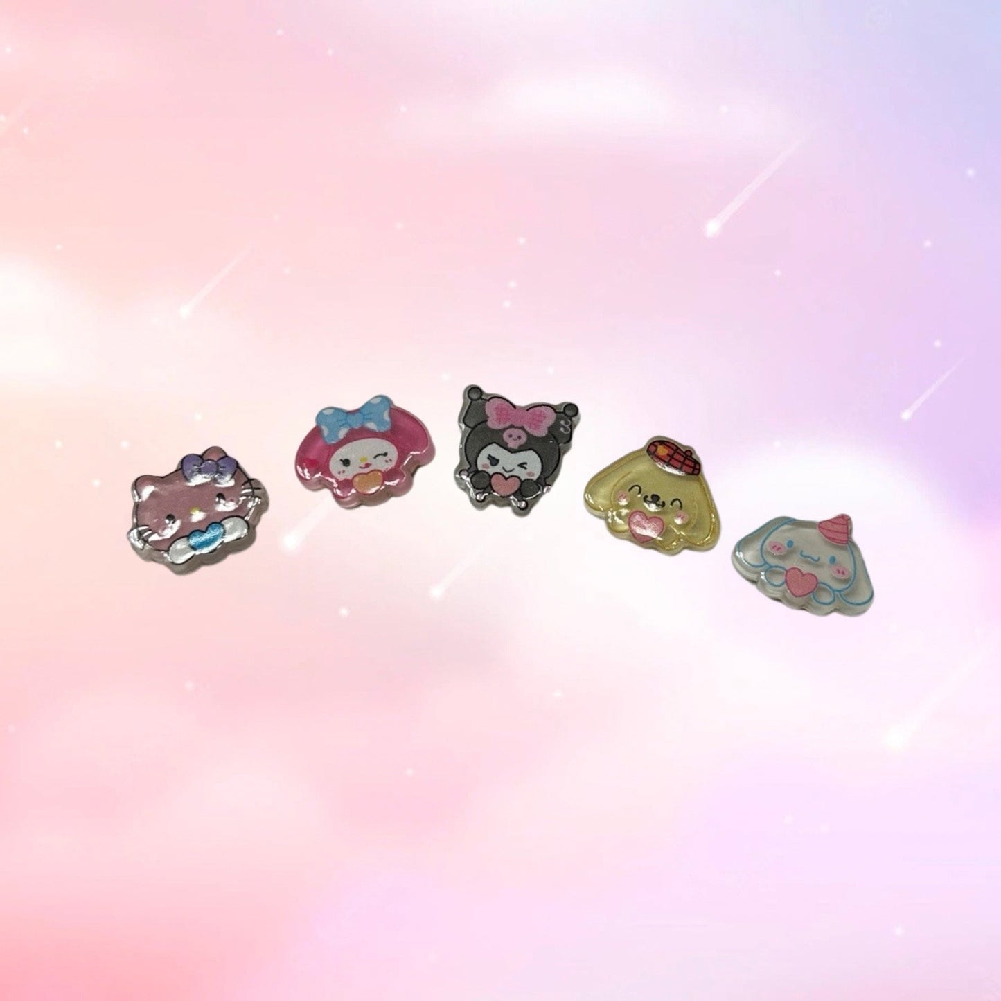 Kawaii shoe charms | Melody | Cinnamoroll | San | Pompompurin | aesthetic | 3D charms | Pastel | Gifts for girls and boys |