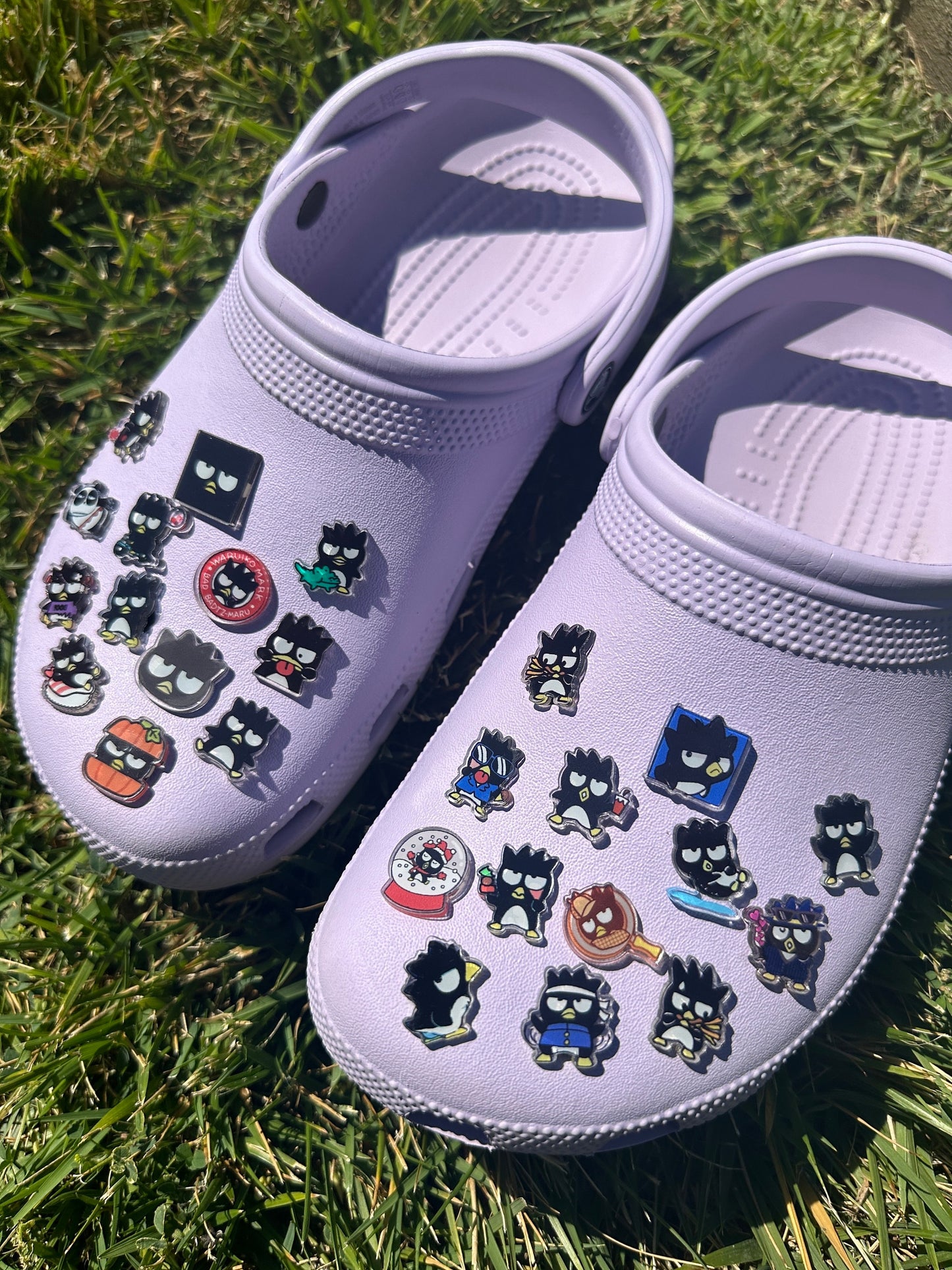 Random Bad pengu shoe charms | Chocolate kitty| bad Maru | shoe charms | kawaii | Black penguin | 1,3,5,10 pcs | Sanri | badtz | maru