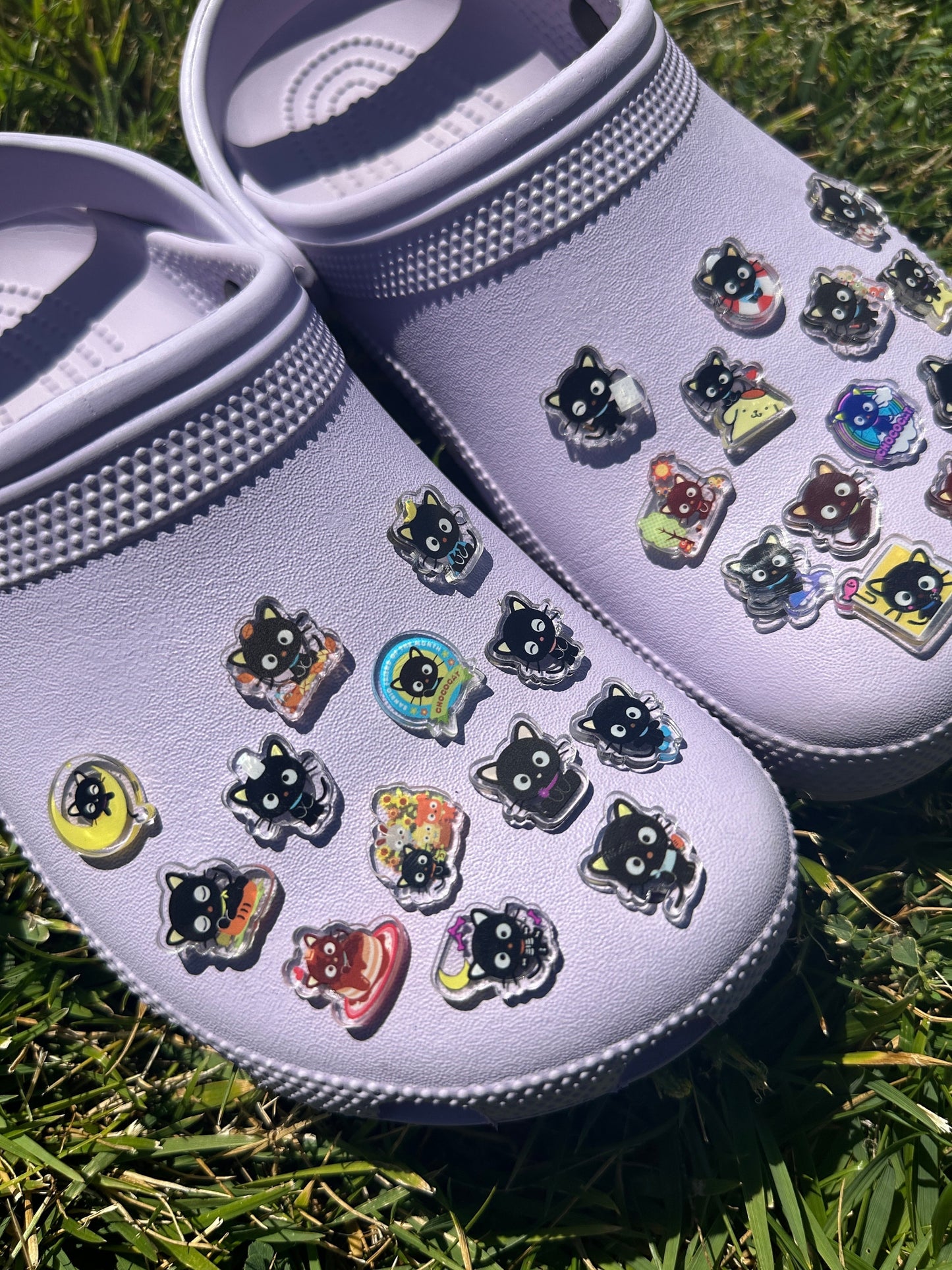 Random Choco ca shoe charms | Chocolate kitty| choccat | shoe charms | kawaii | Black cat | 1,3,5,10 pcs | Sanri | lucky cat | Black kitty|
