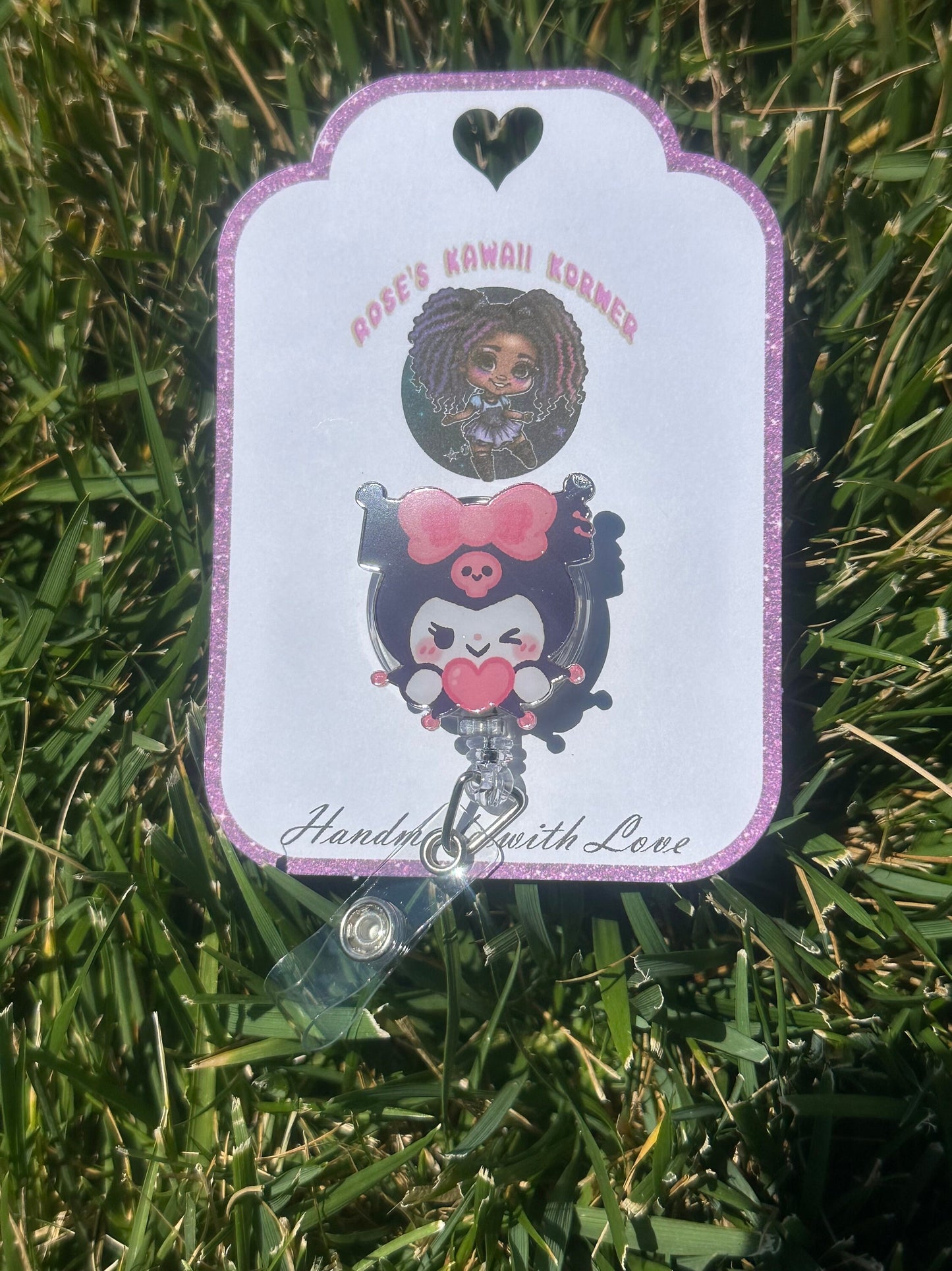 Kawaii |Heart Charm | Badge reels! | Nurse | Student | ID | ID holder | badge pull | dental assistant | RN