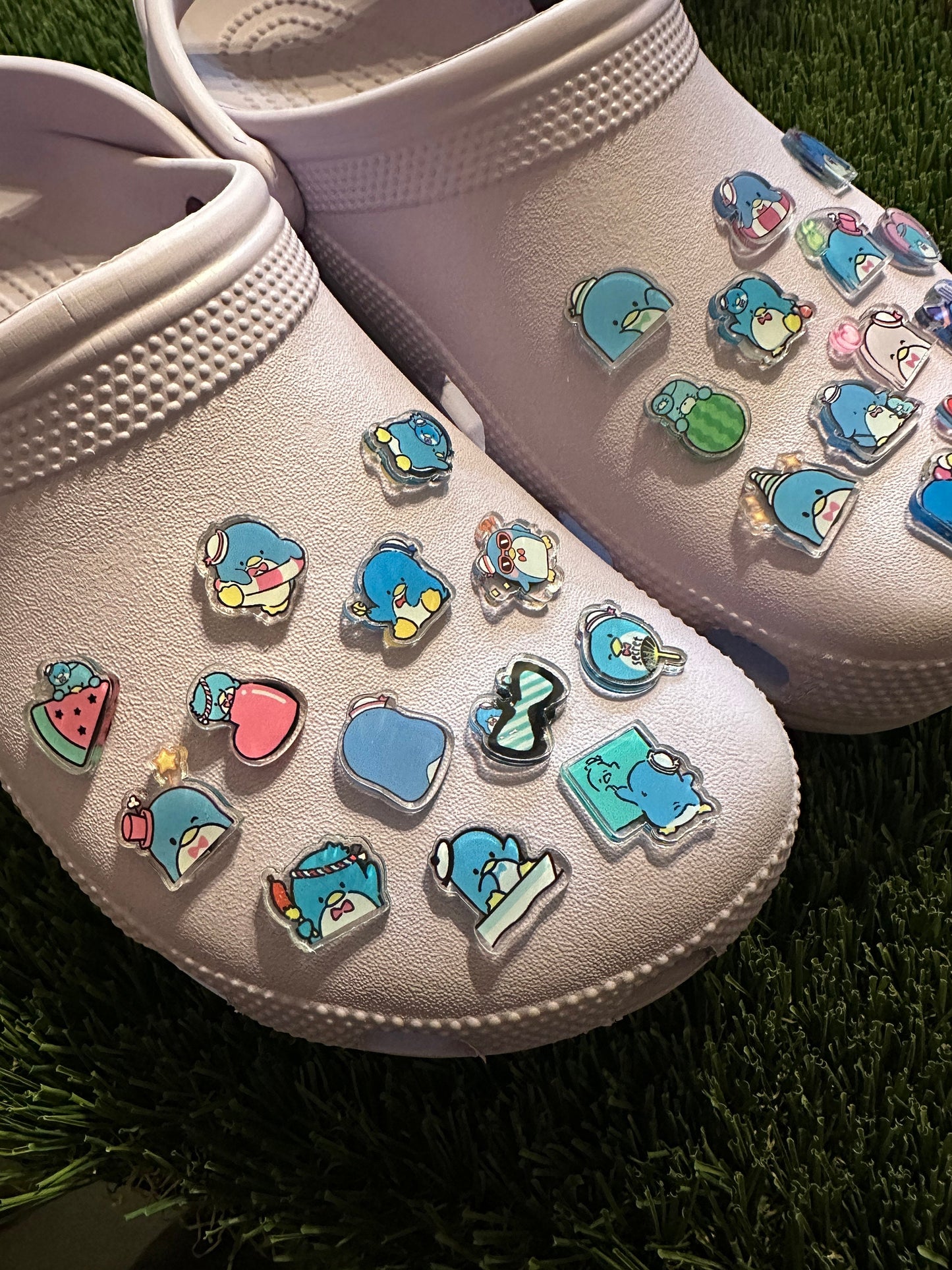 Random tuxedo shoe charms | tux sam | sleepy penguin | shoe charms | kawaii | blue penguin | 1,3,5,10 pcs | Sanri | Sam | tuxedo bird