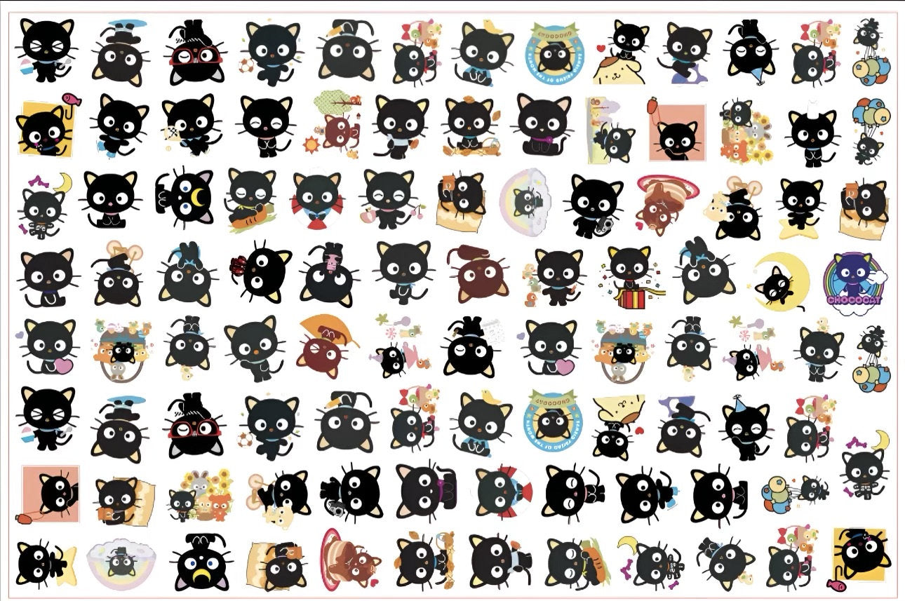 Random Choco ca shoe charms | Chocolate kitty| choccat | shoe charms | kawaii | Black cat | 1,3,5,10 pcs | Sanri | lucky cat | Black kitty|