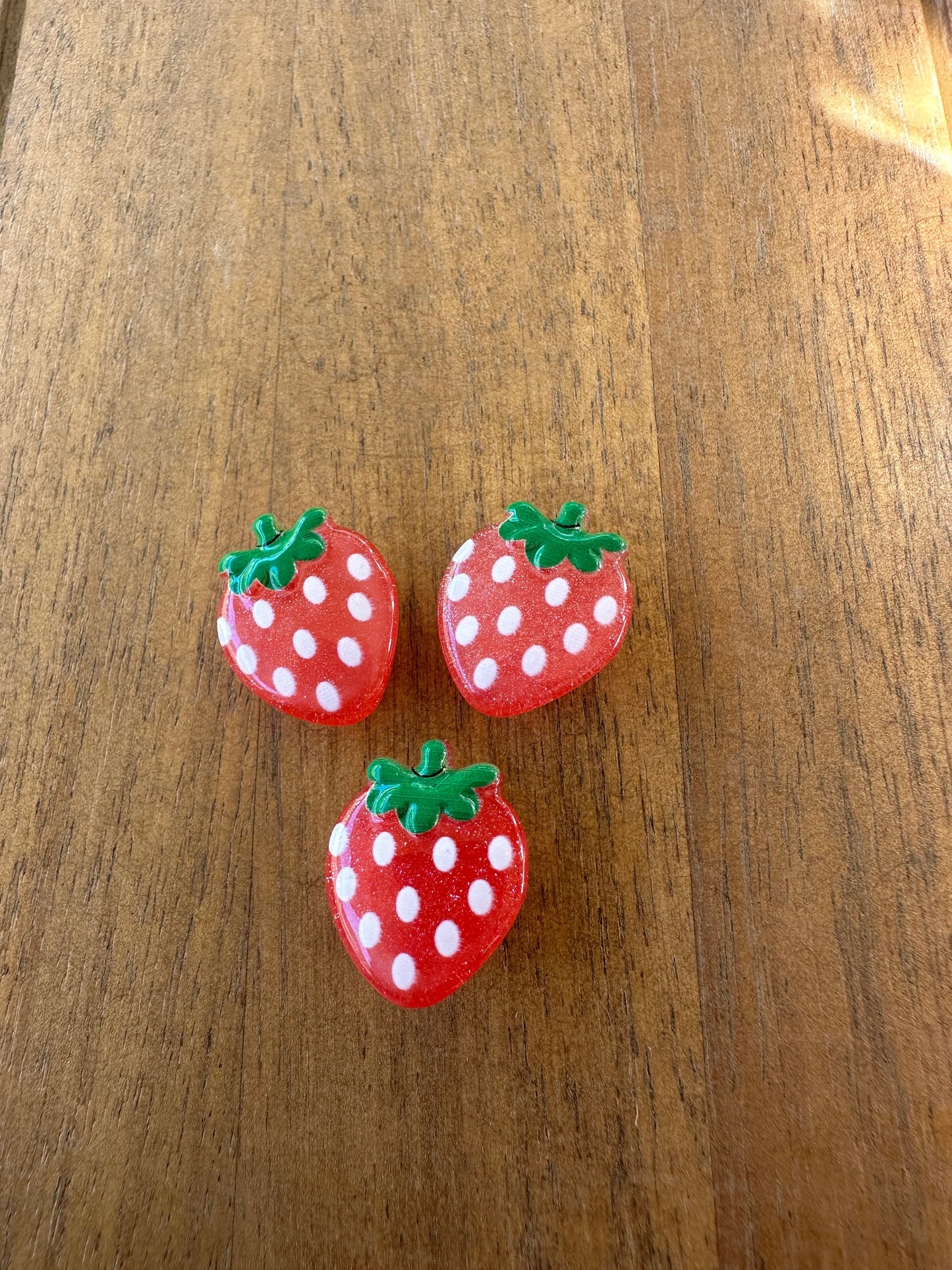 Jelly Strawberry Shoe charms | kawaii aesthetic | Strawberry Jelly | translucent shoe charms | opaque | Jelly | Jelly Charms |